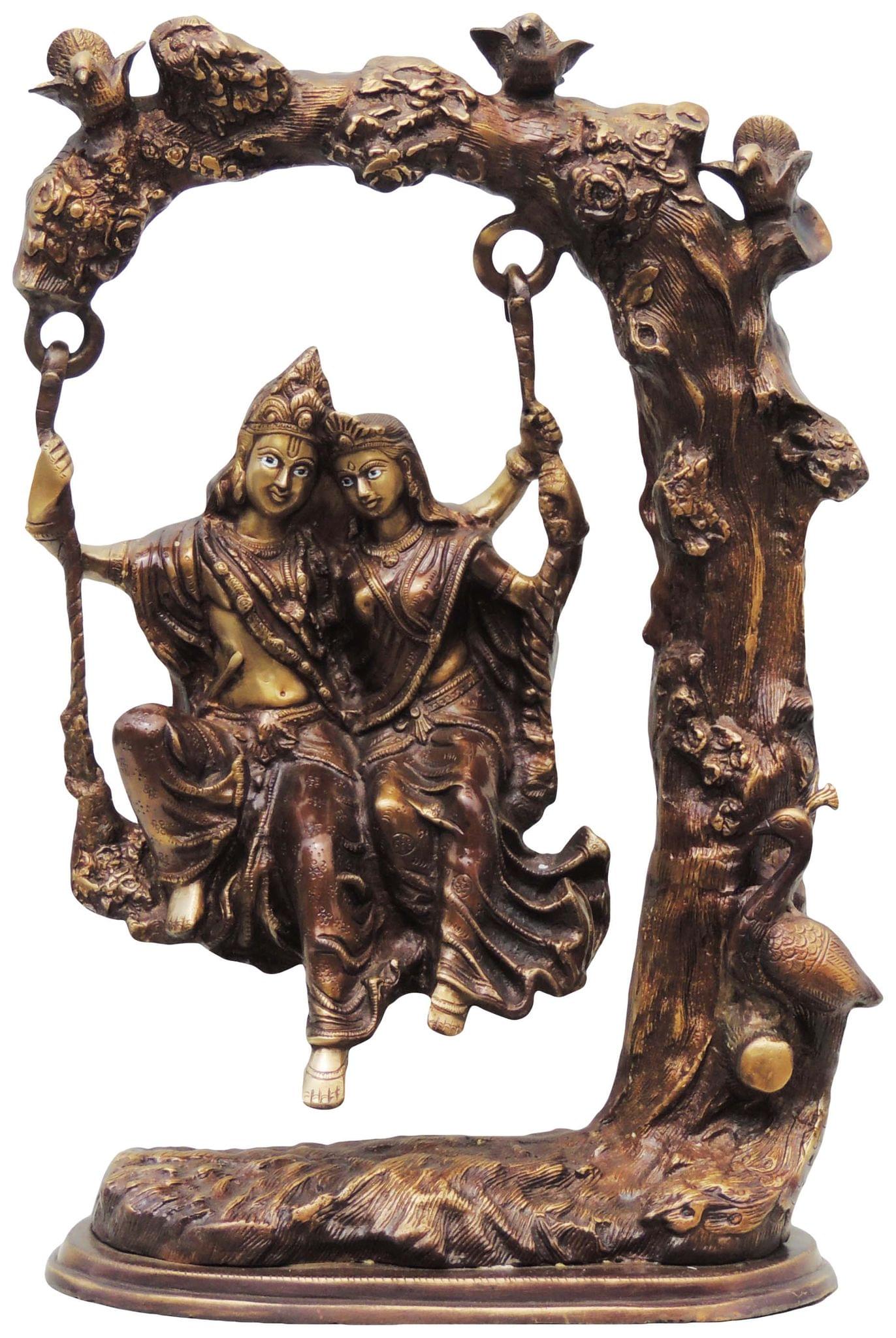 Brass Radha-Krishna — 20"