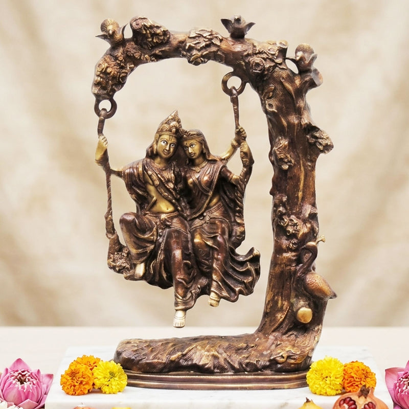 Brass Radha-Krishna — 20"