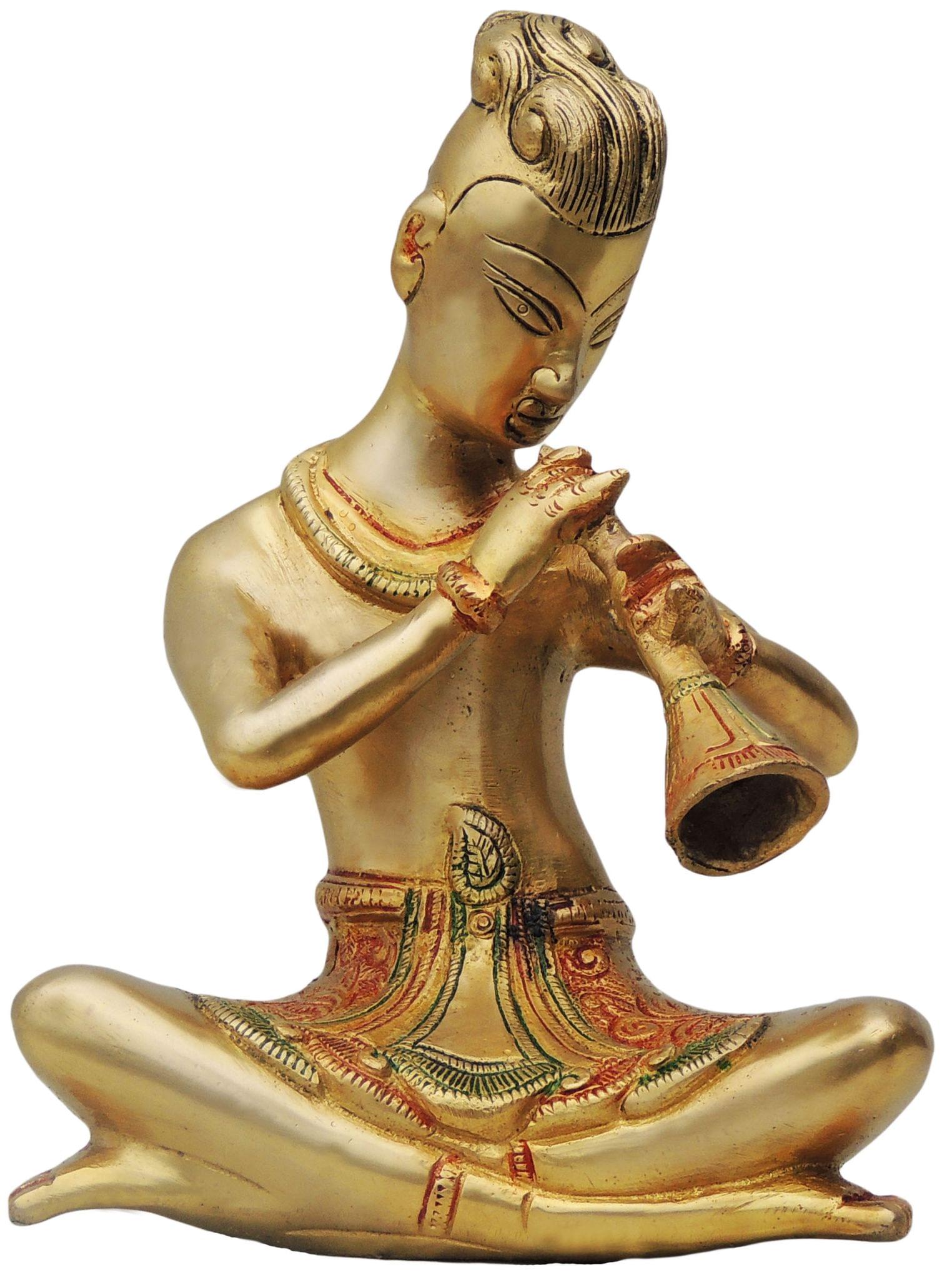Brass Rajasthani Bigul — 8.5"