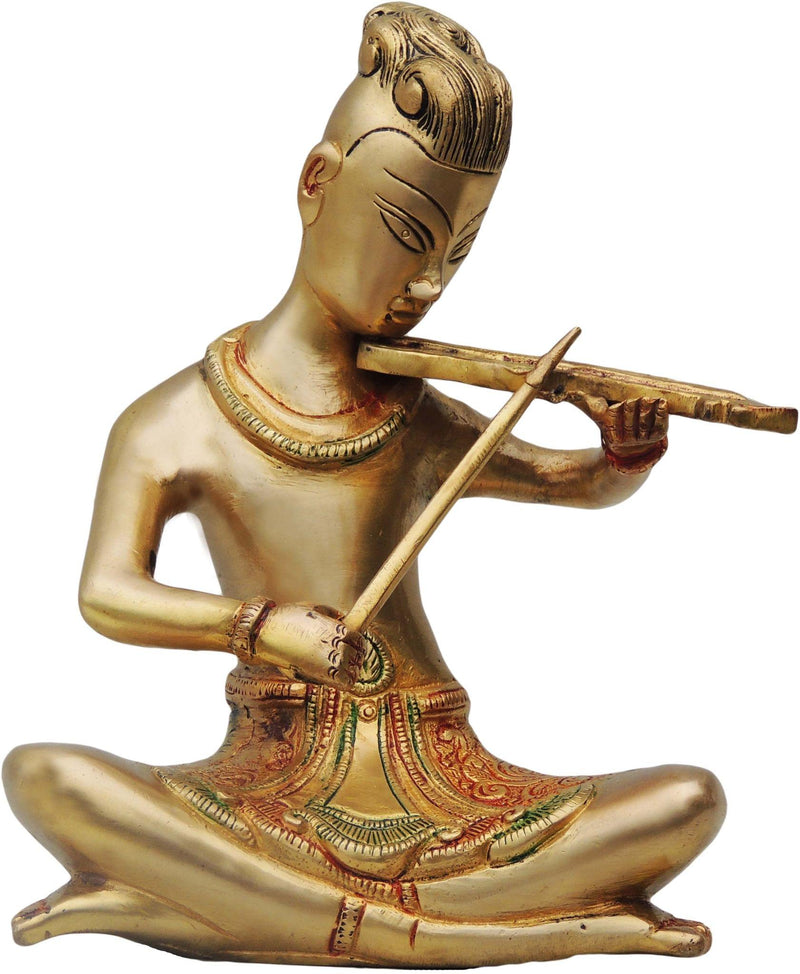 Brass Rajasthani Violin — 8.5"