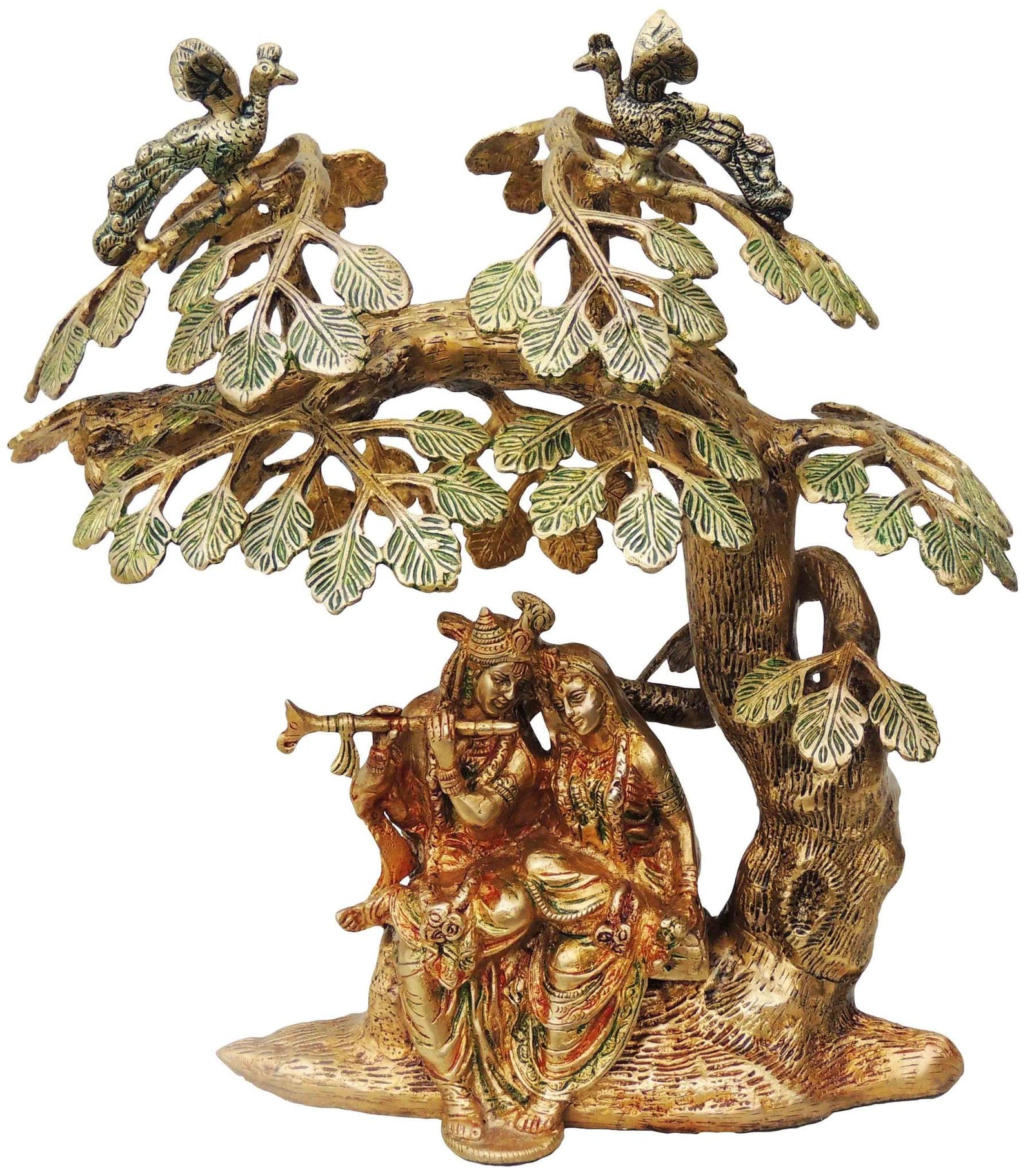 Brass Radha-Krishna — 14"
