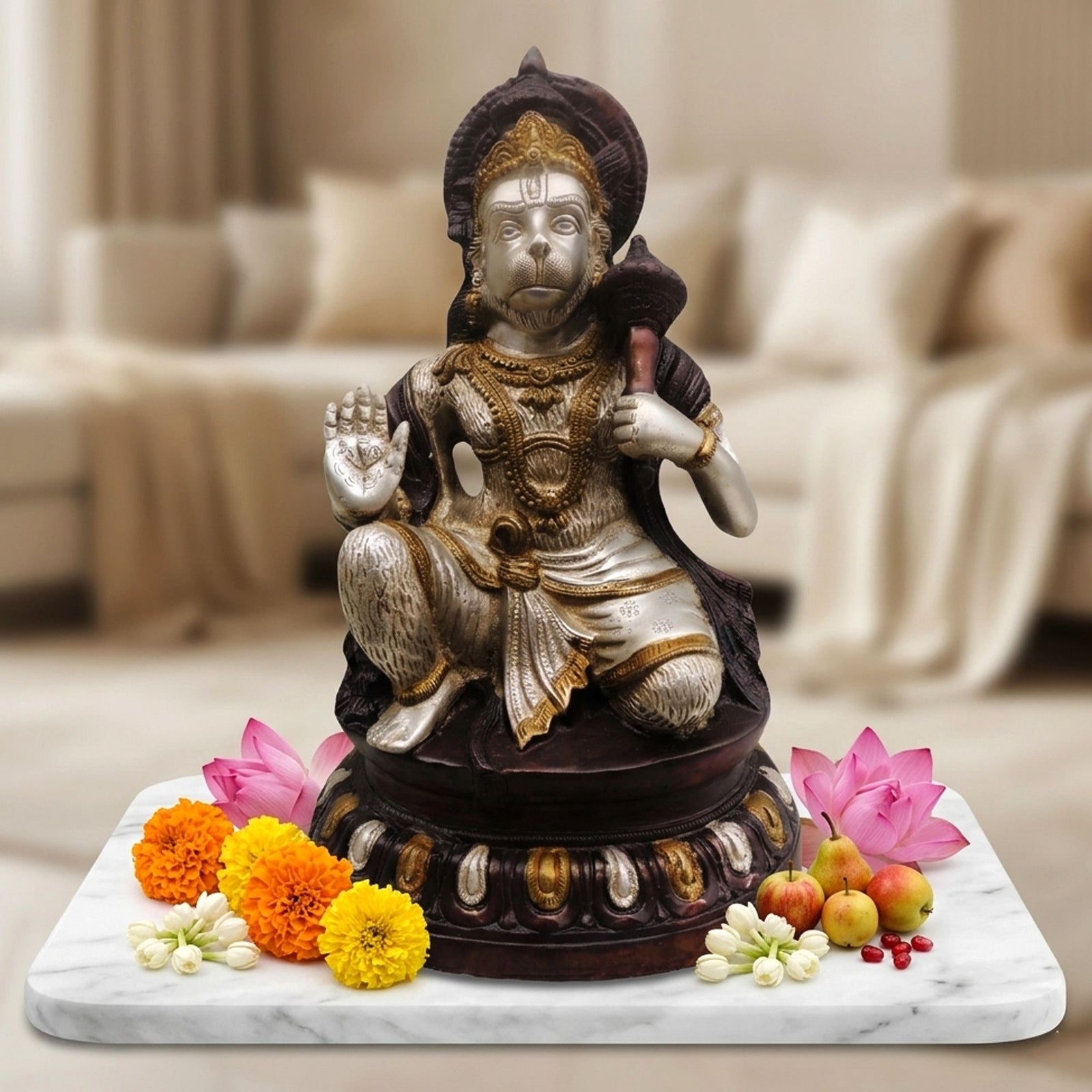 Brass Hanuman — 15"