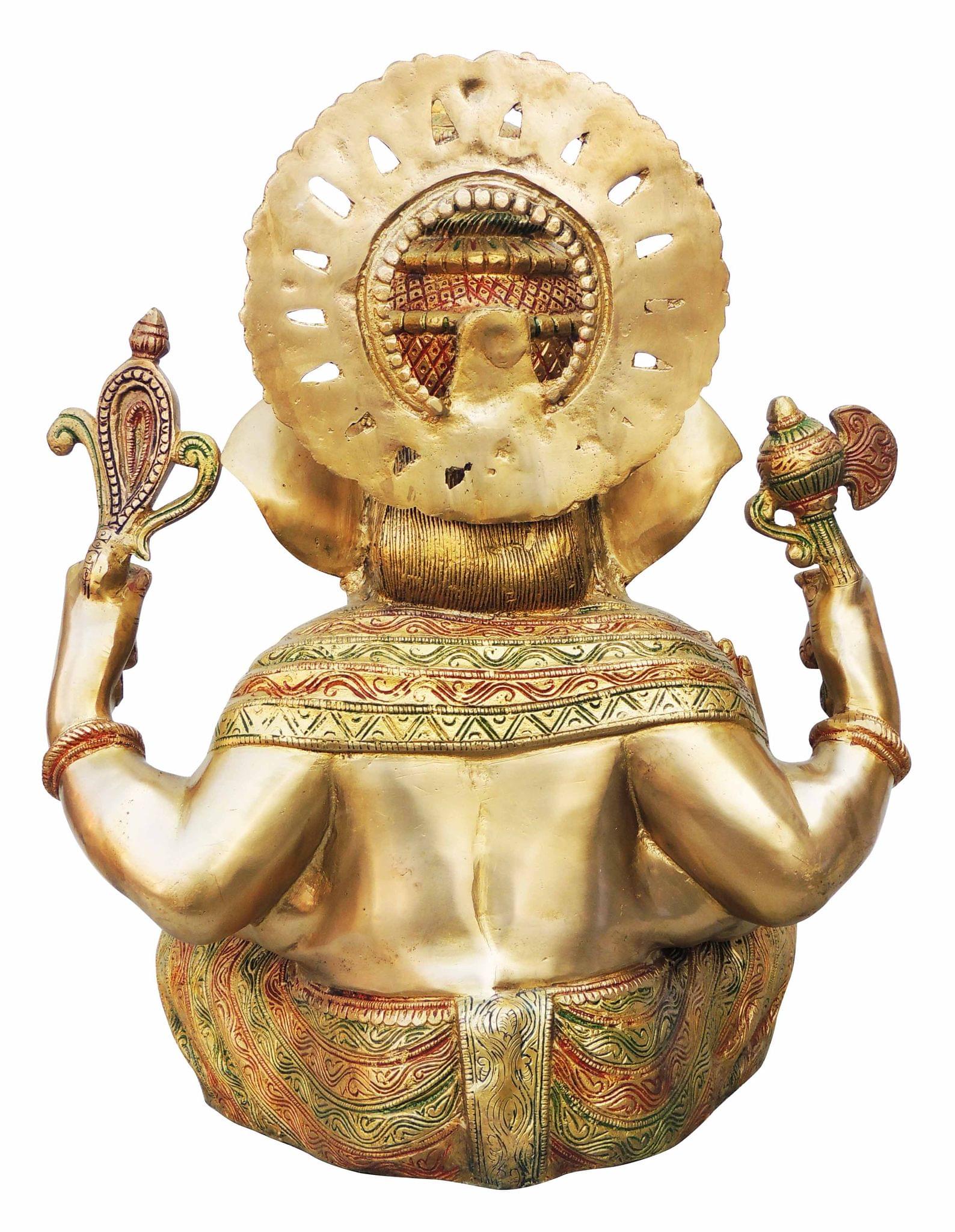 Brass Ganesh — 18"