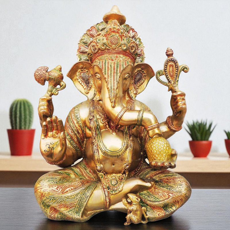 Brass Ganesh — 18"