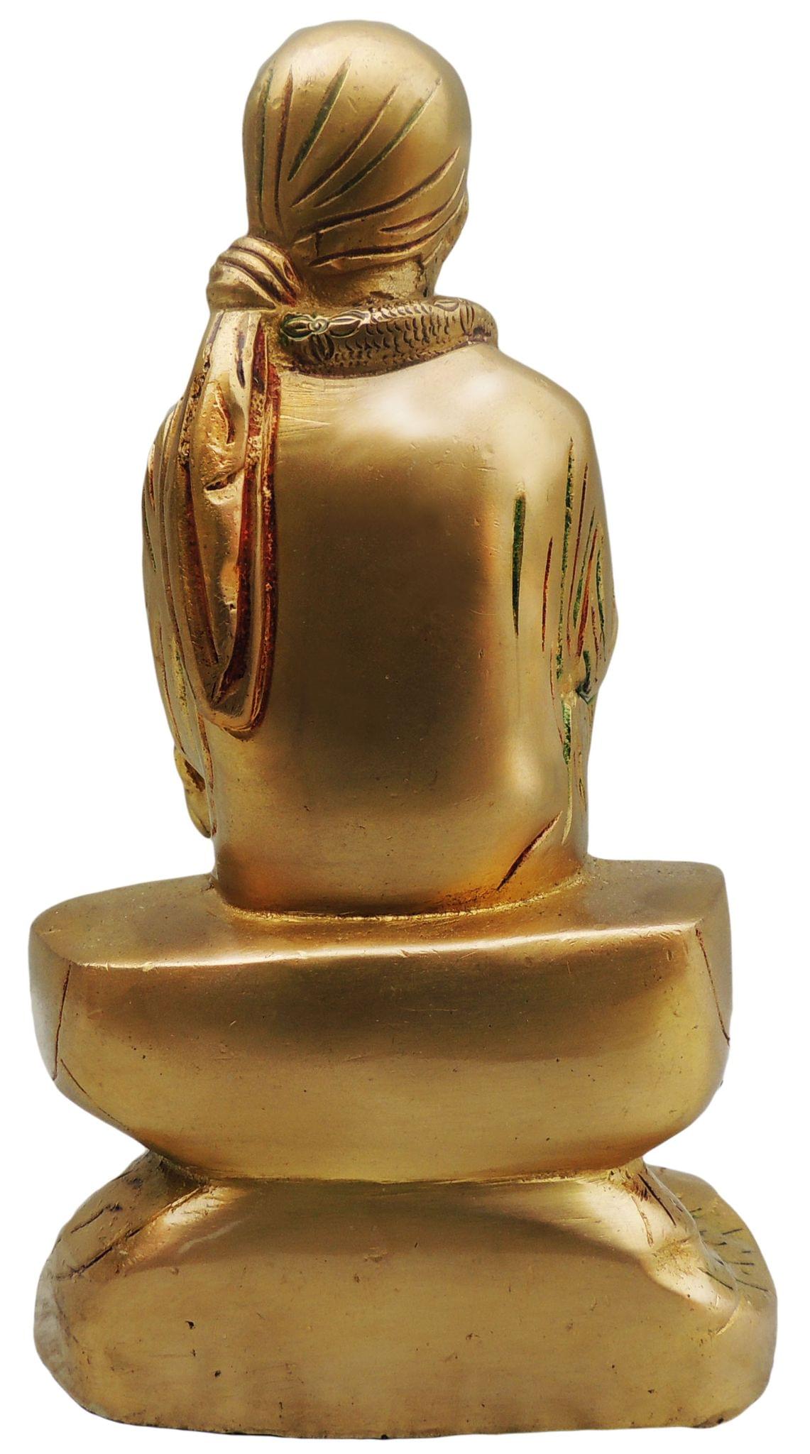Brass Sai Baba — 8.5"