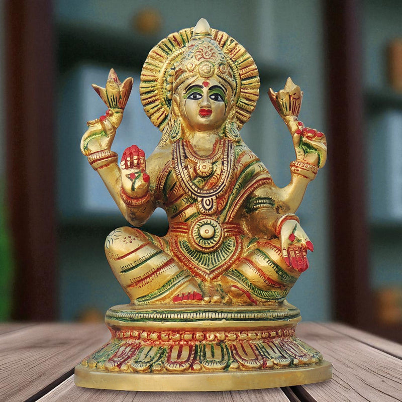 Brass Lakshmi — 8"