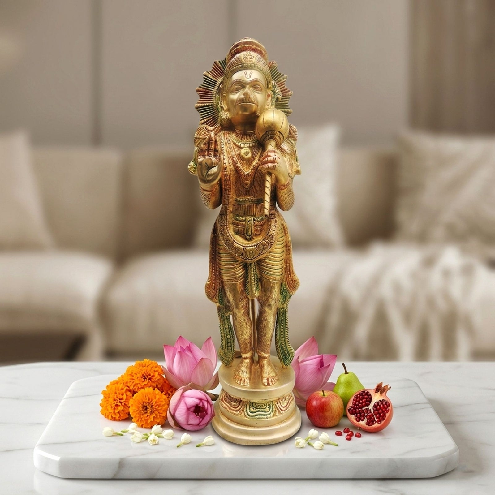 Brass Hanuman — 17"