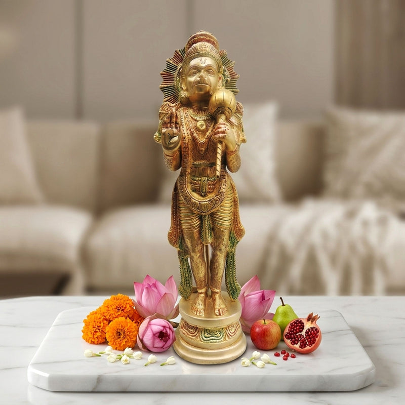 Brass Hanuman — 17"