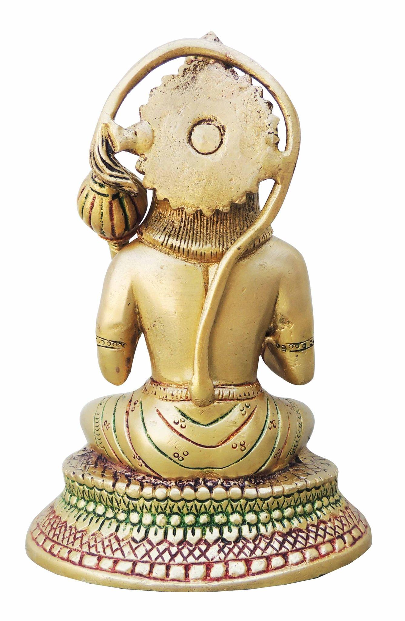 Brass Hanuman — 7.3"