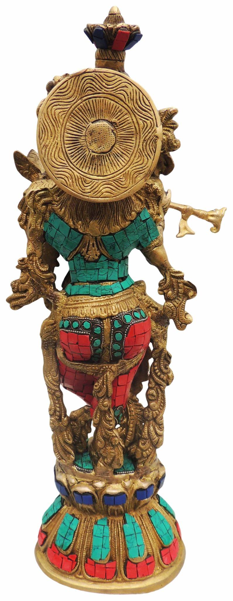 Brass Krishna — 18.5"