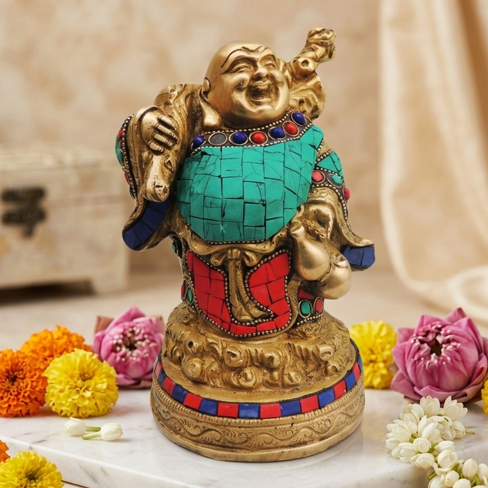 Brass Buddha — 7"