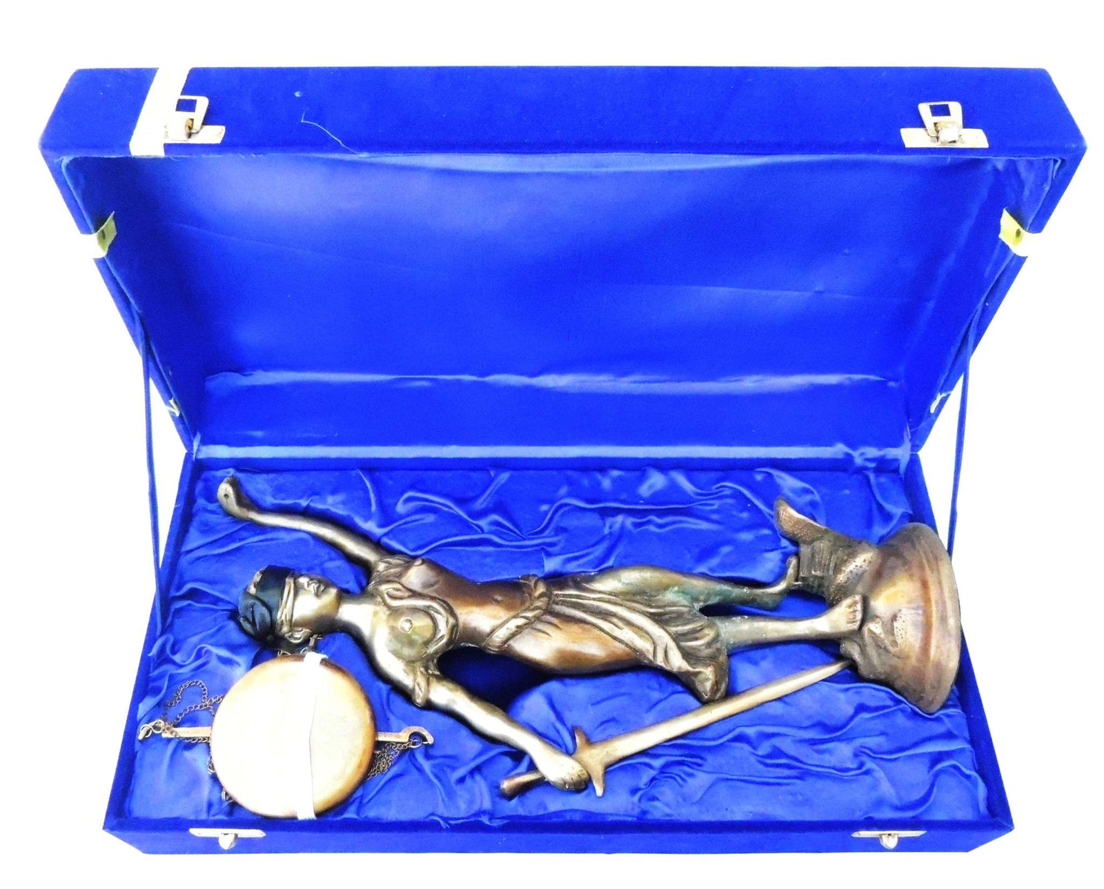 Brass Justice Lady Velvet Box — 14"