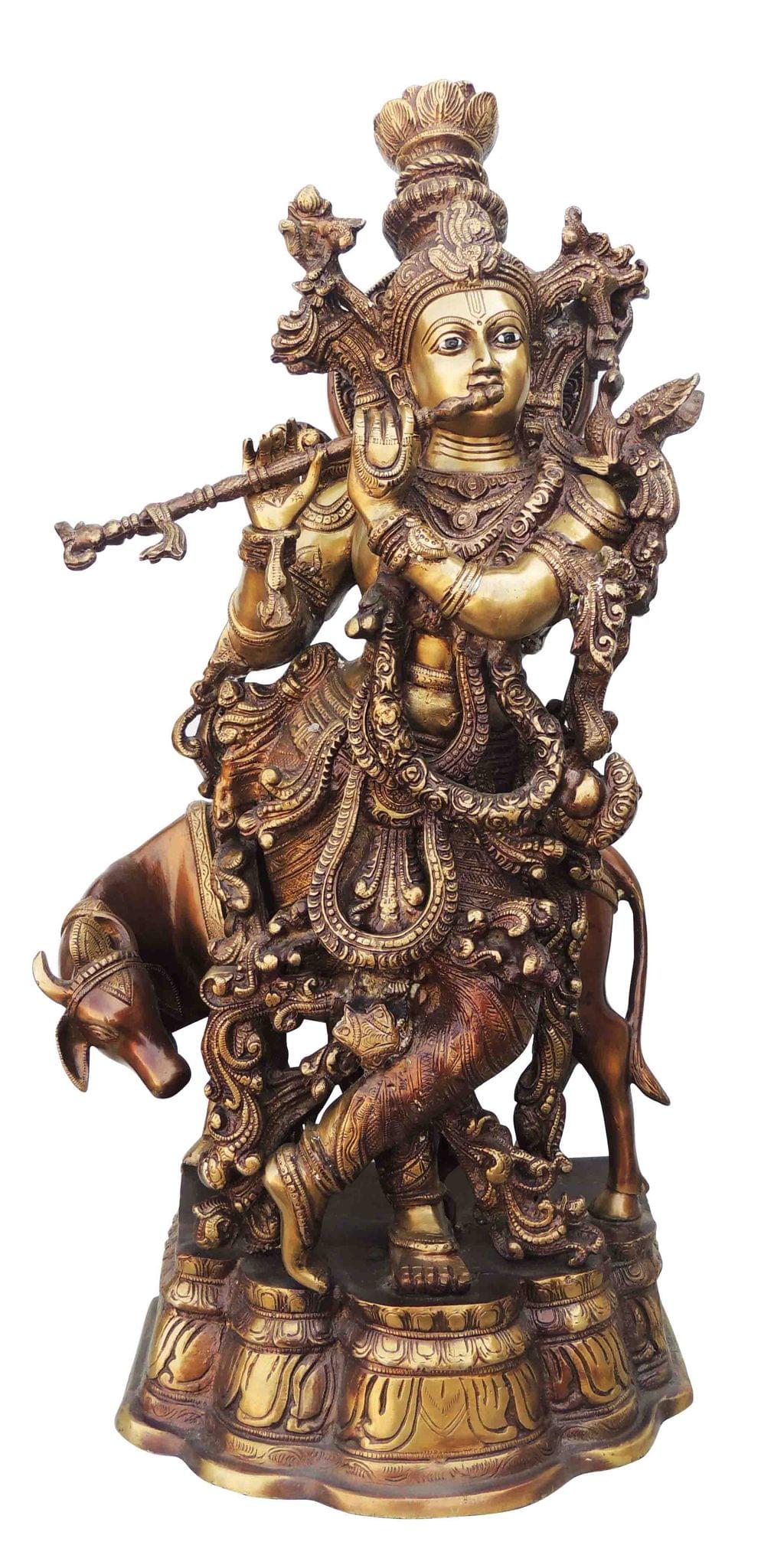 Brass Krishna — 26"