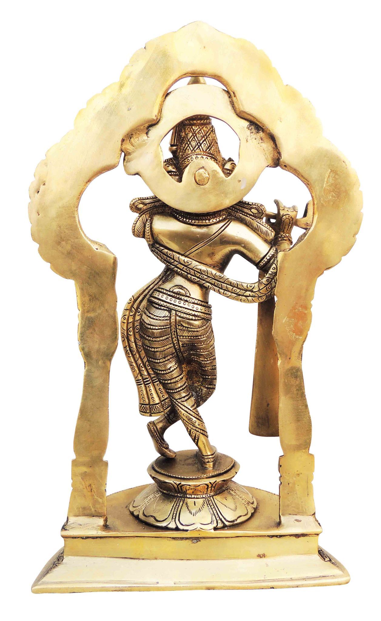 Brass Krishna, Standing