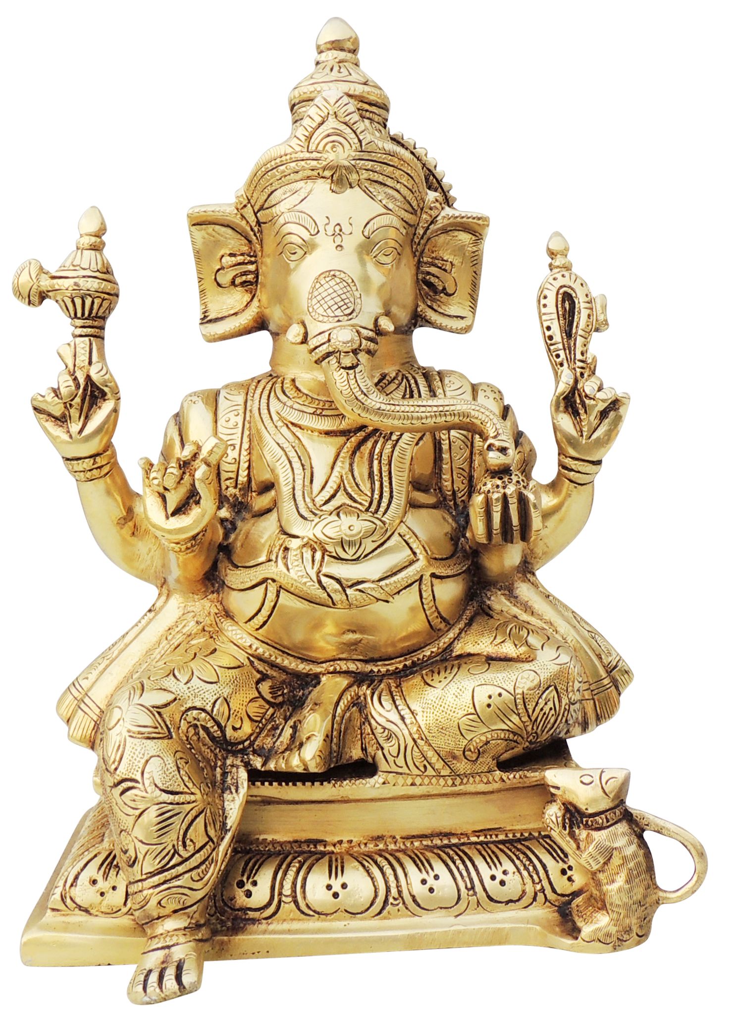Brass Ganesh — 10.2"
