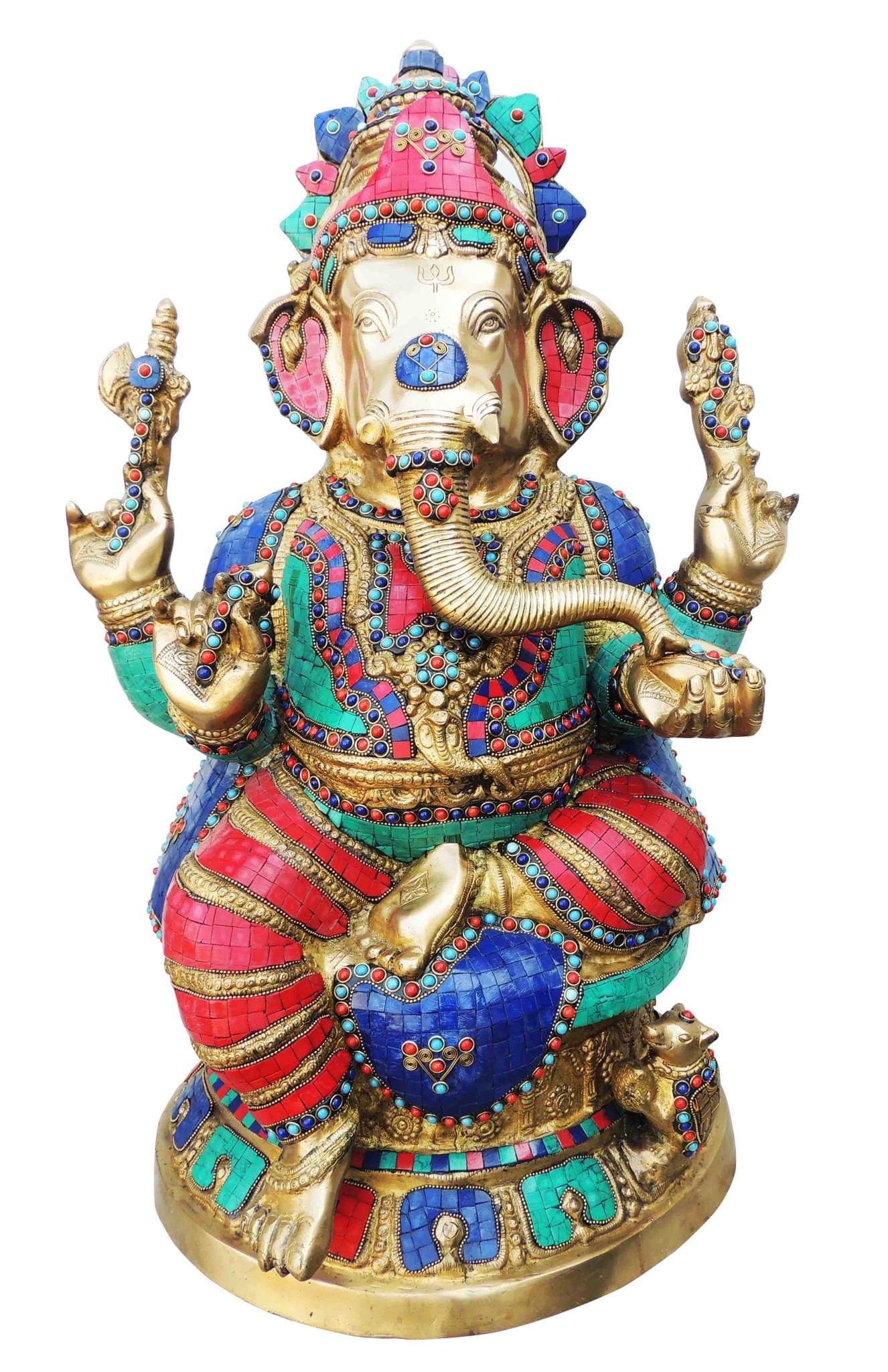 Brass Ganesh — 27.2"
