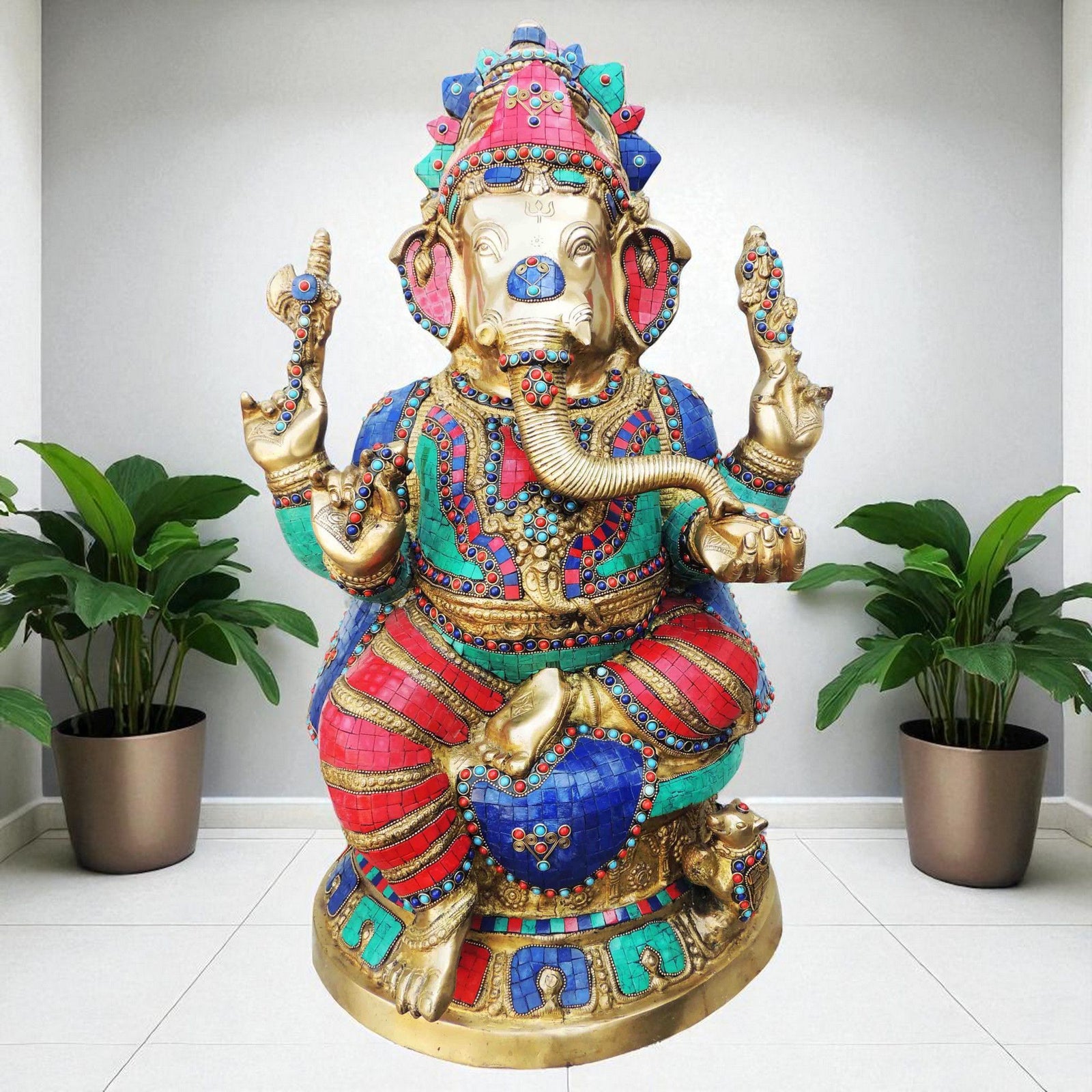 Brass Ganesh — 27.2"