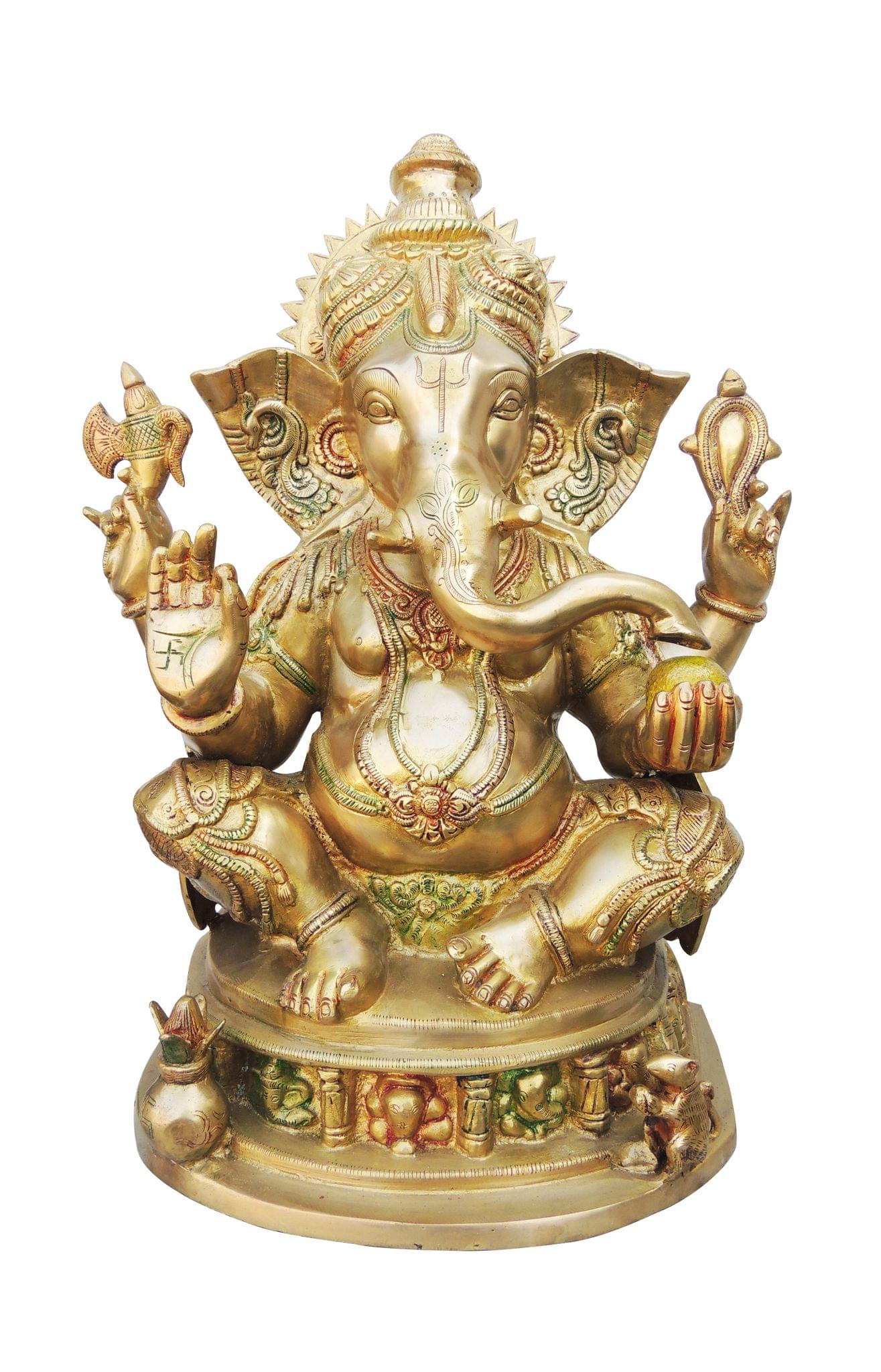 Brass Ganesh — 20.5"