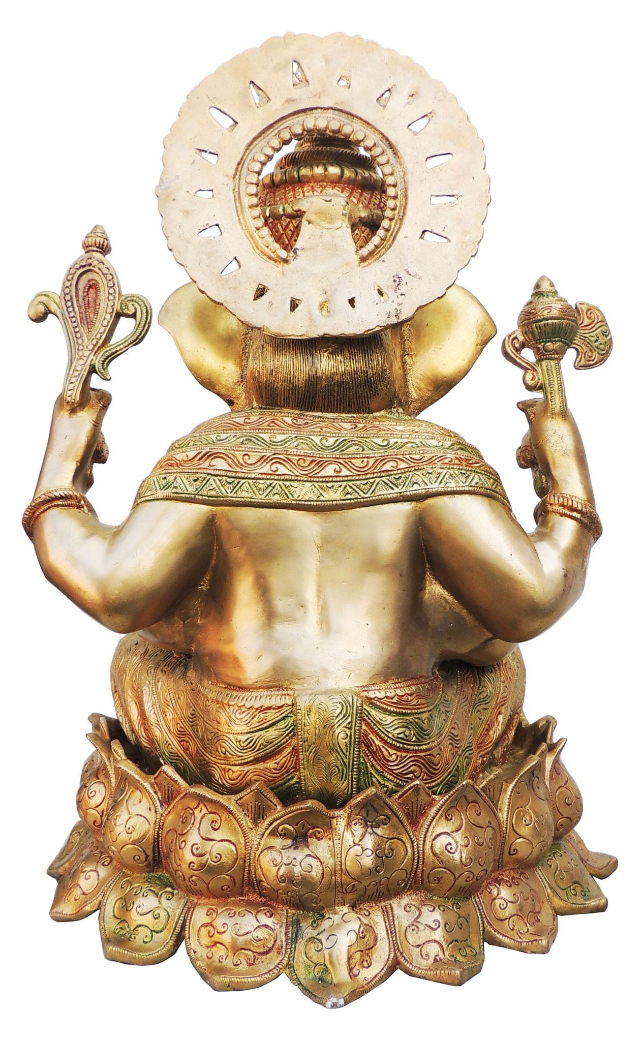 Brass Ganesh — 20.8"