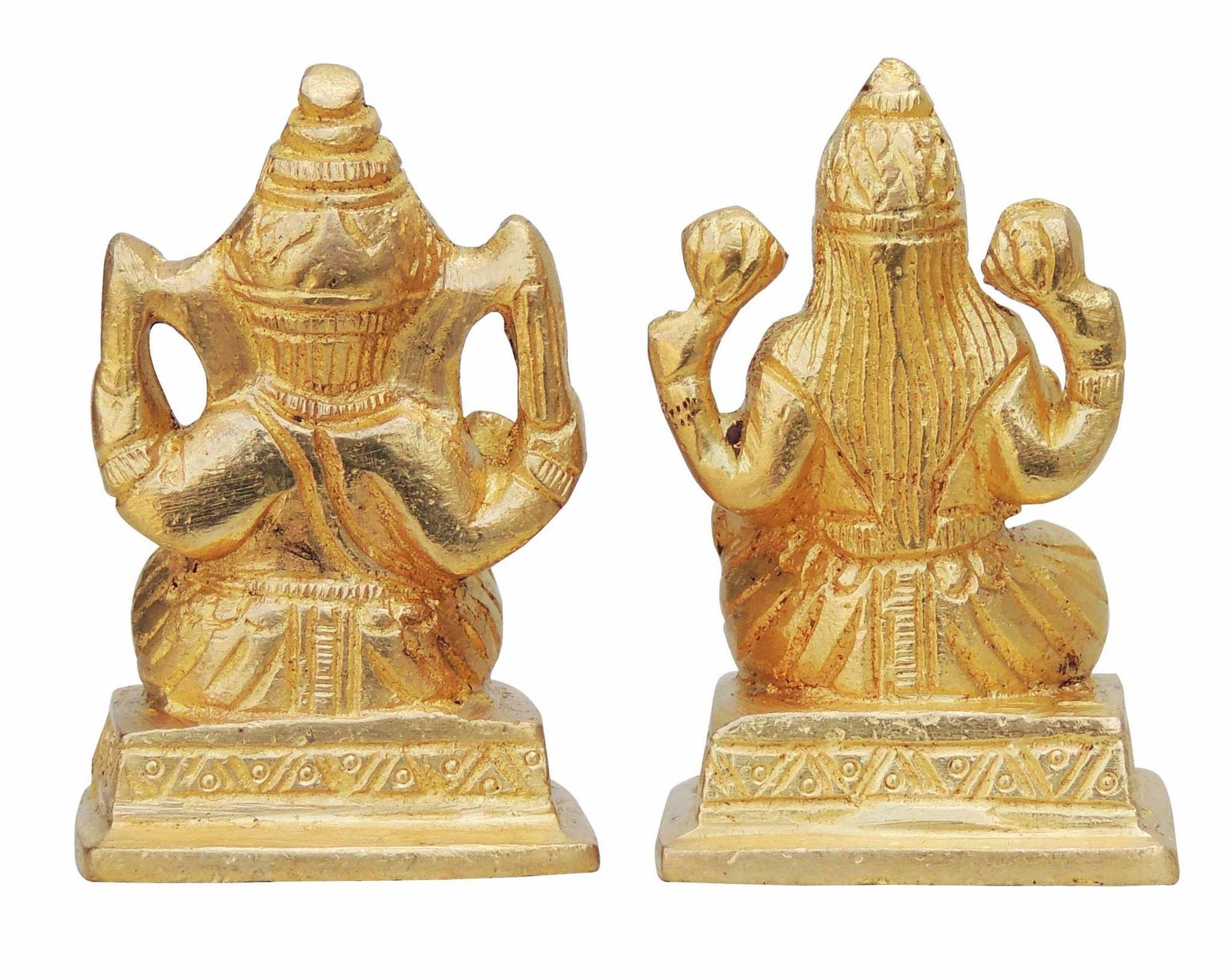 Brass Lakshmi-Ganesh Set — 2.7"