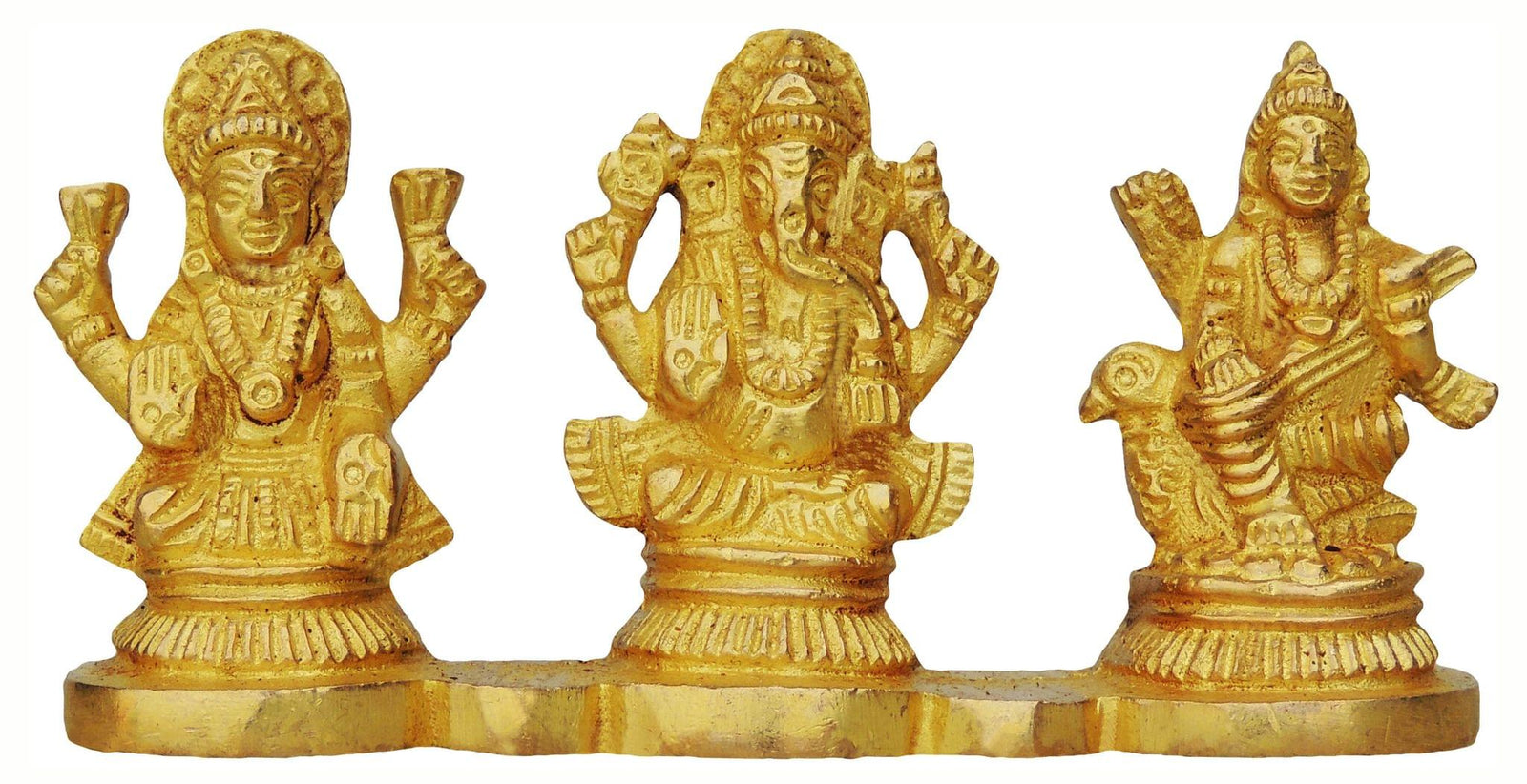 Brass Lakshmi-Ganesh Set — 2"