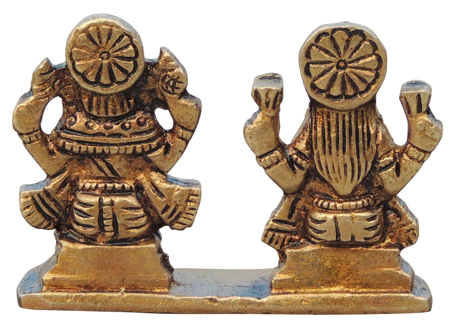 Brass Lakshmi-Ganesh Set — 2"