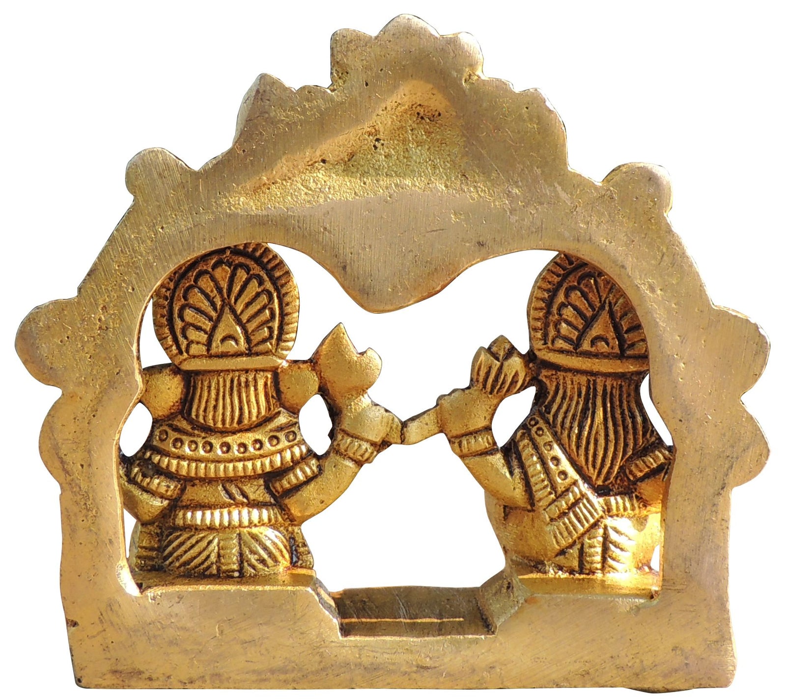 Brass Lakshmi-Ganesh Set — 3.2"