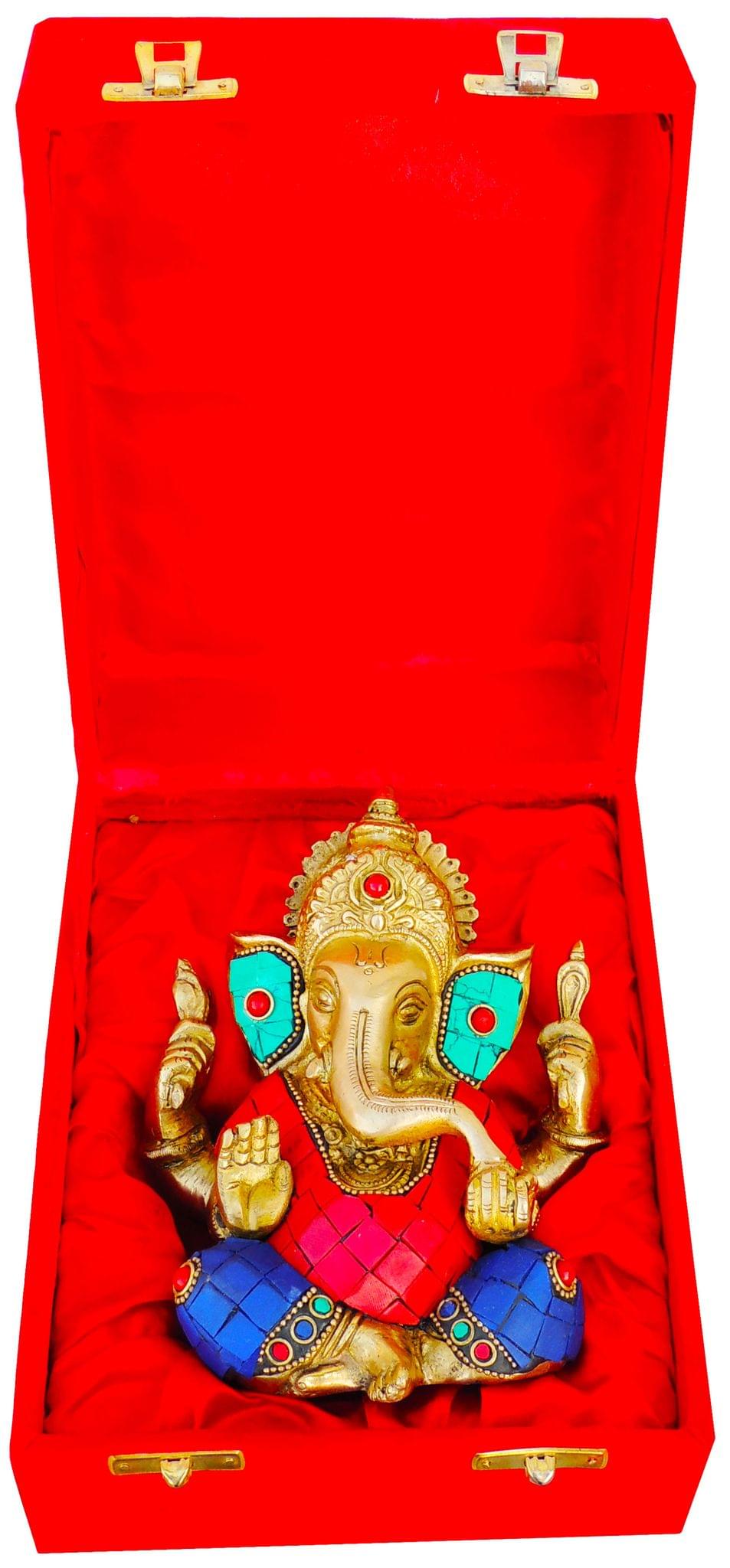 Brass Ganesh — 6"