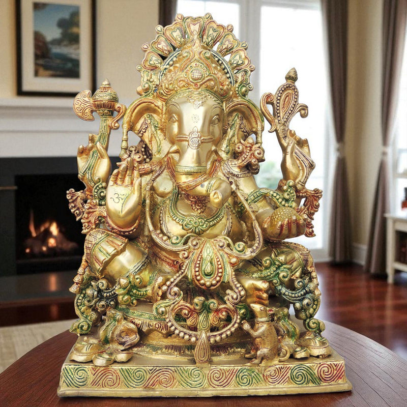 Brass Ganesh — 19.2"