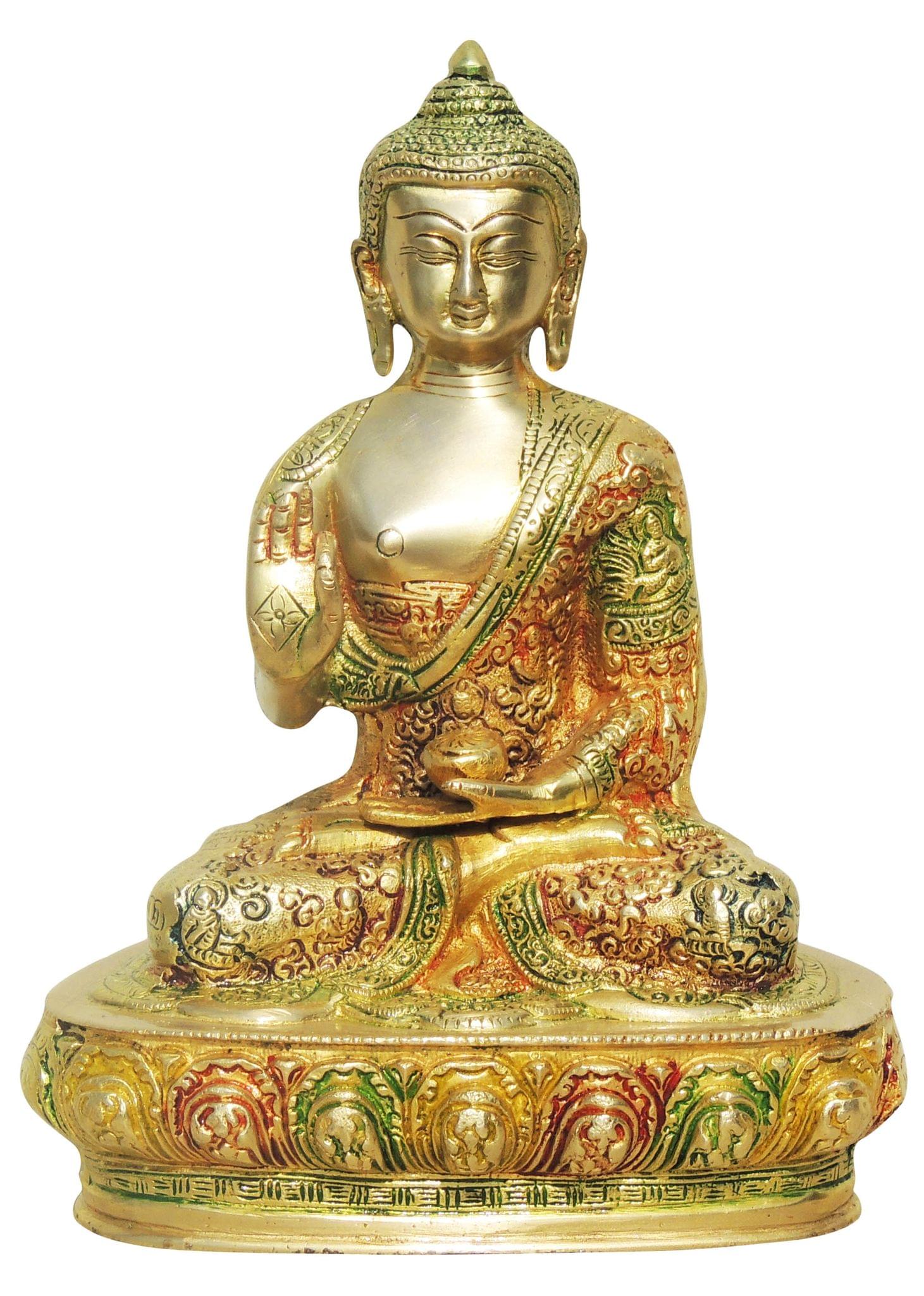 Brass Buddha — 10"