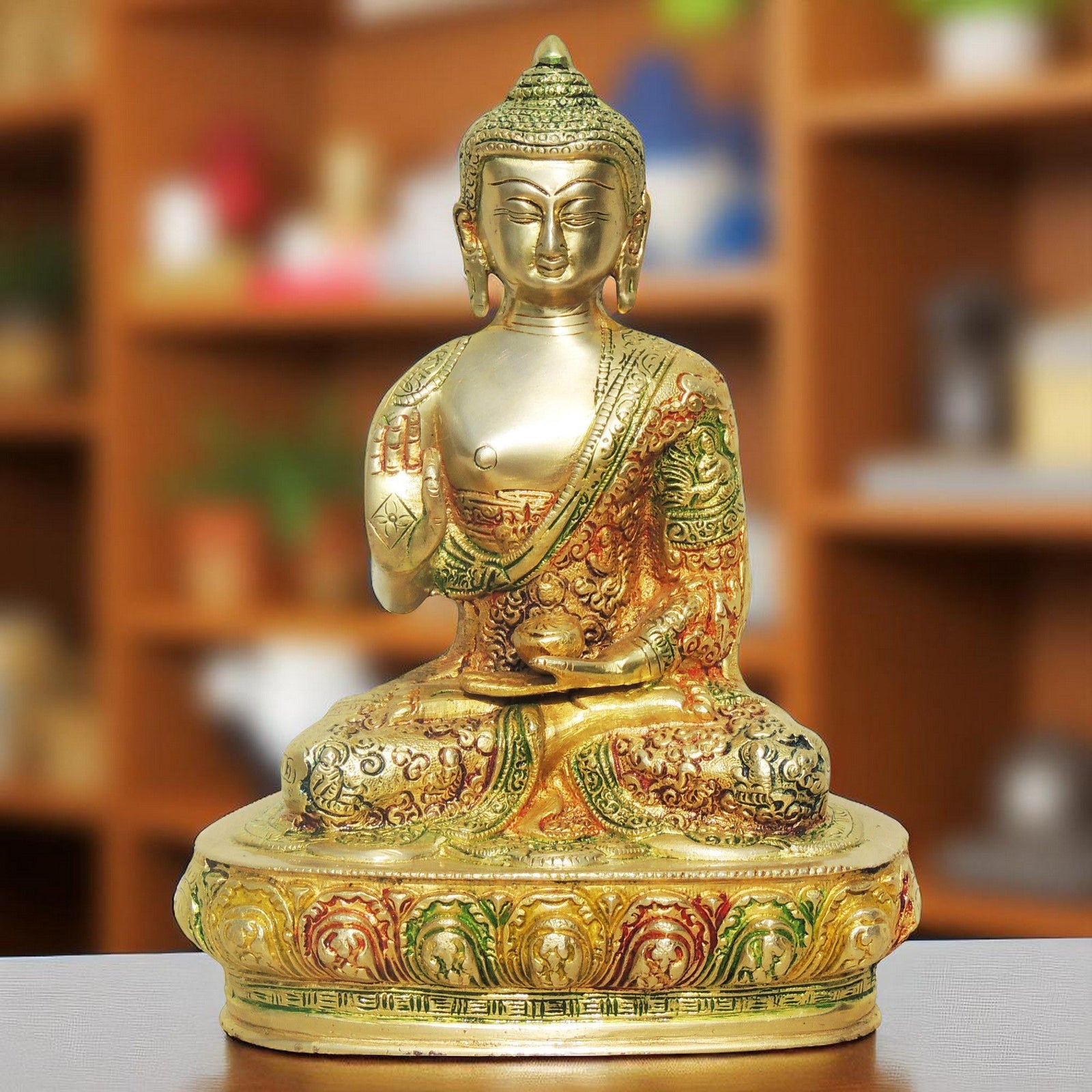 Brass Buddha — 10"