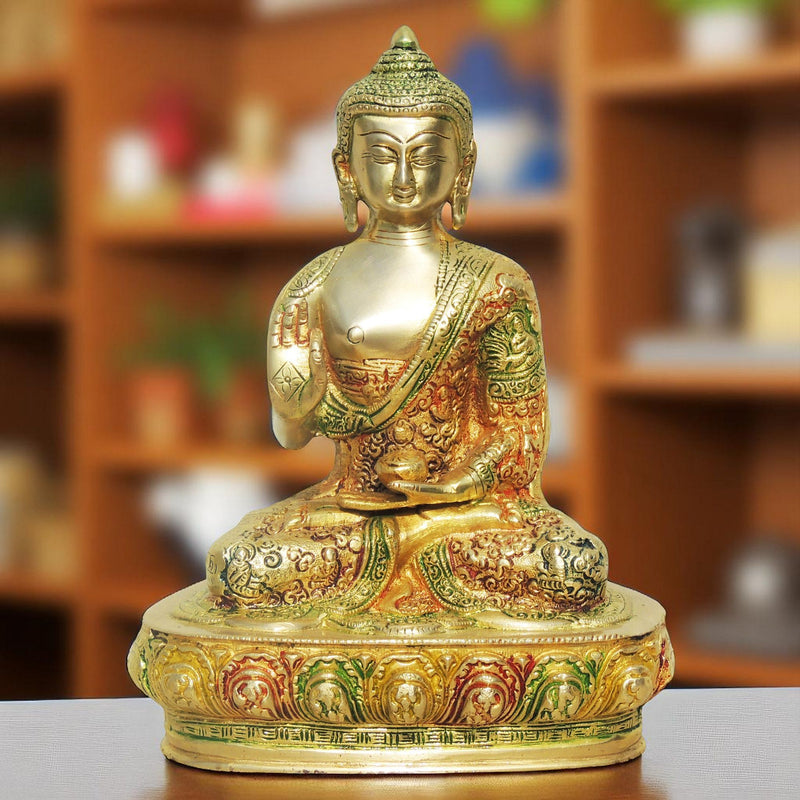 Brass Buddha — 10"