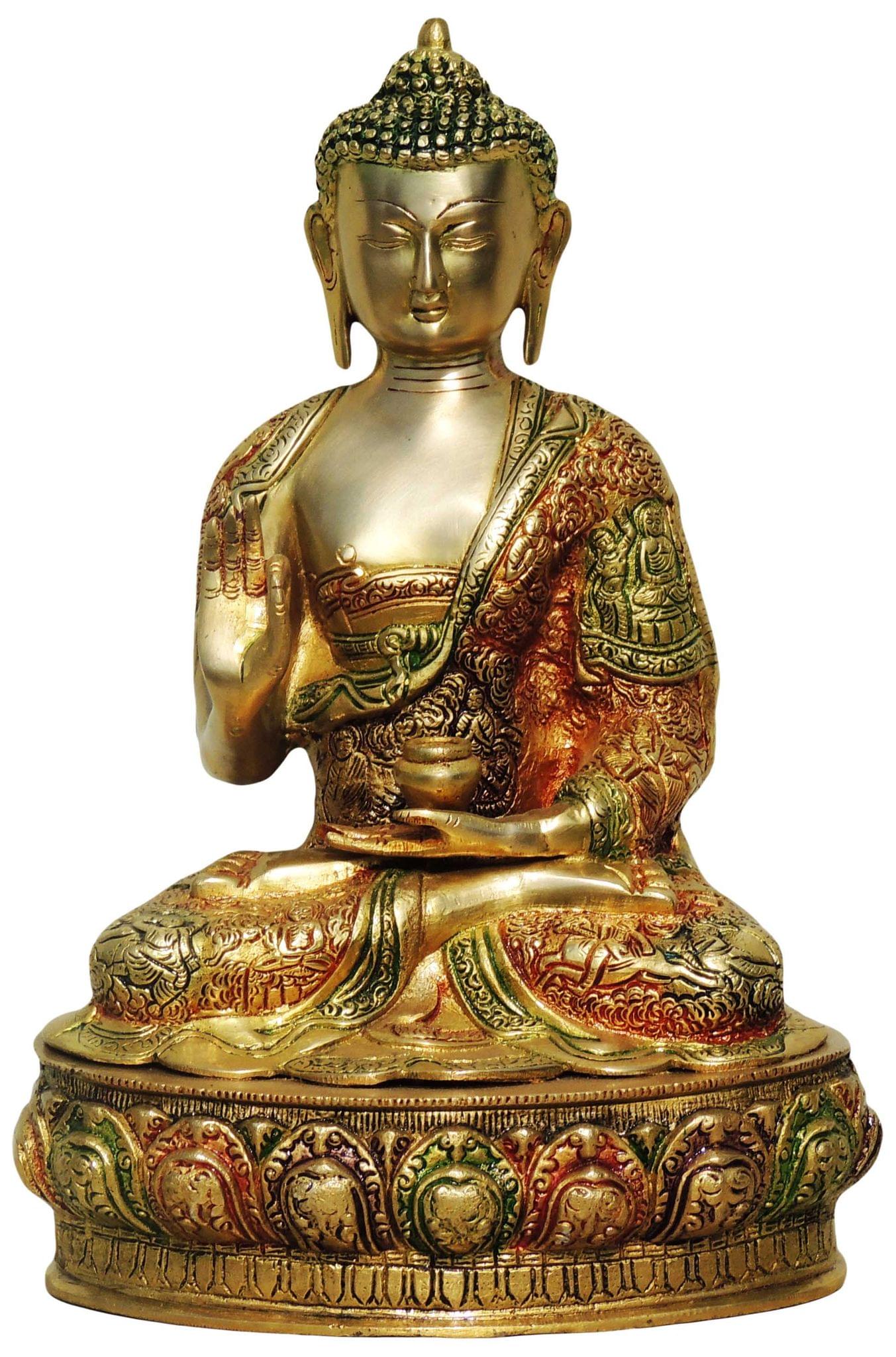 Brass Buddha — 14"