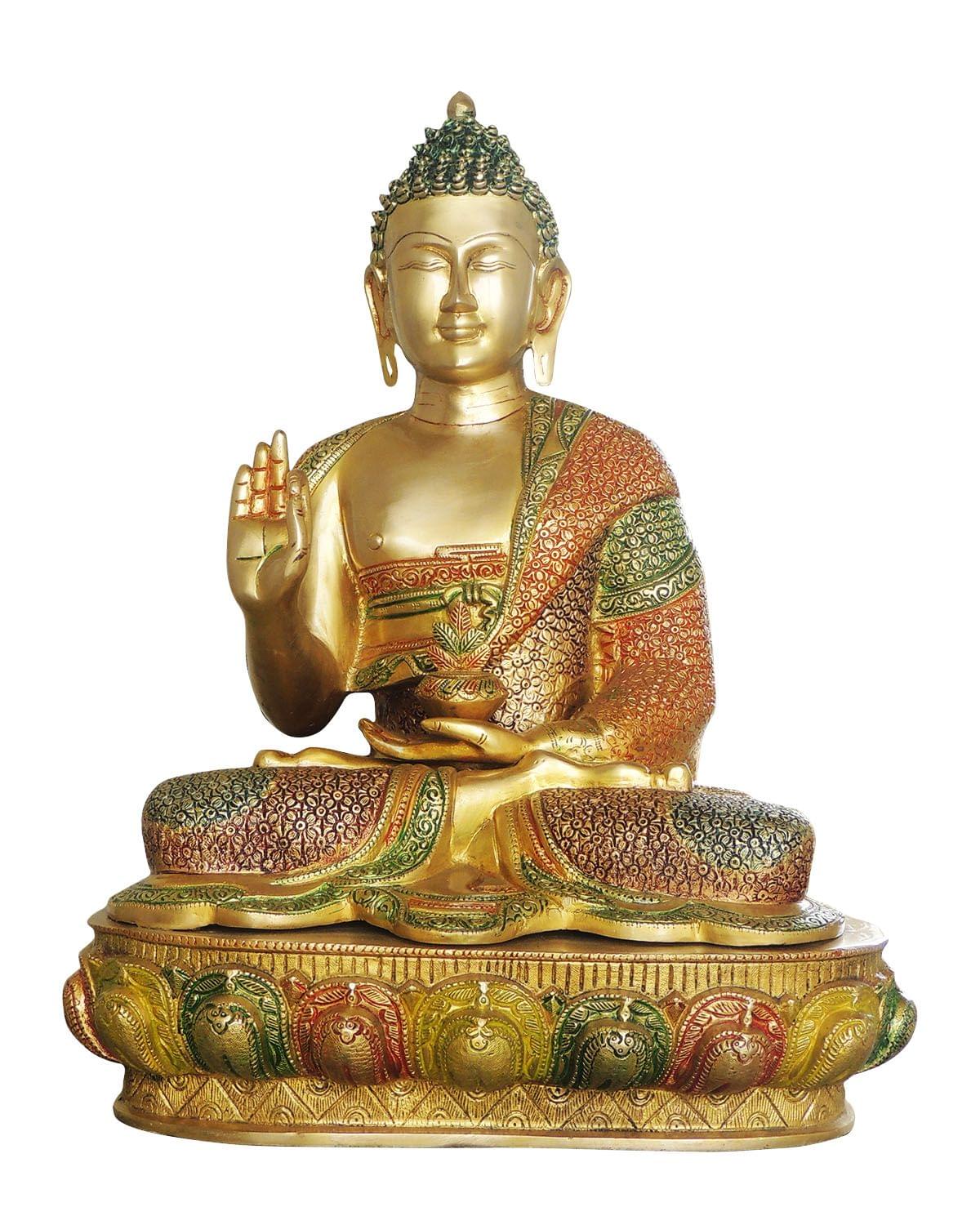 Brass Buddha — 21.5"