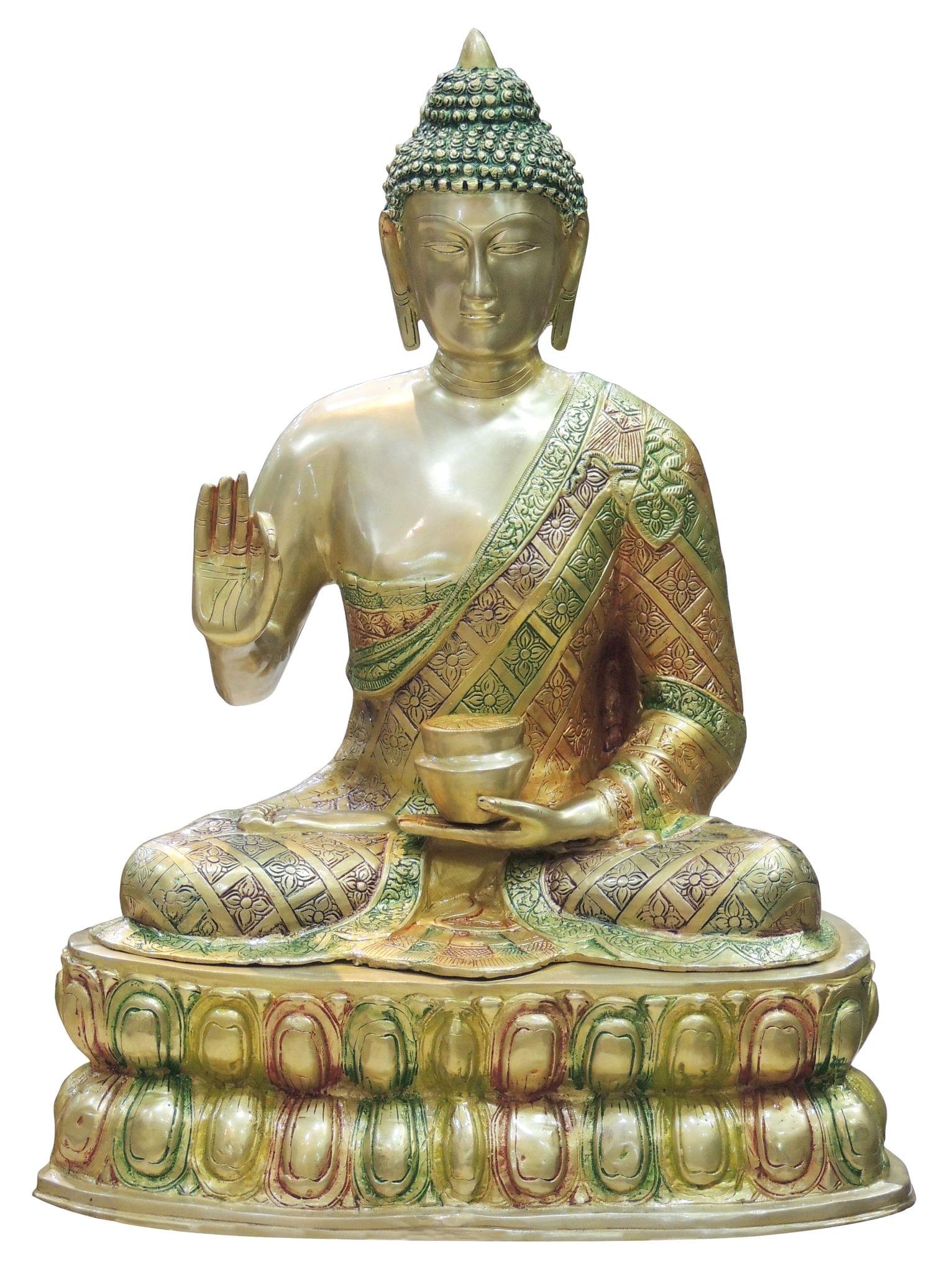 Brass Buddha — 29"
