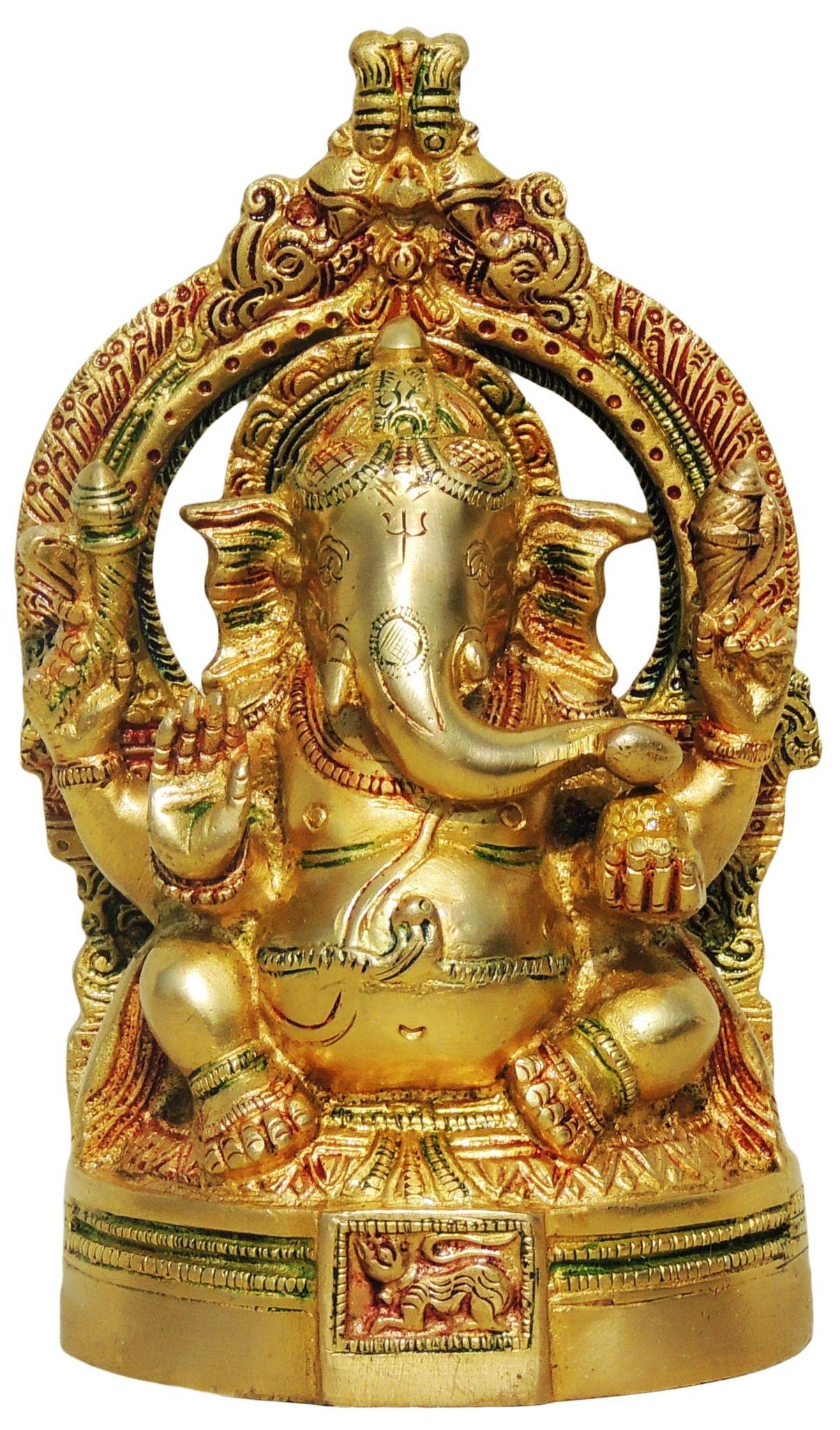 Brass Ganesh — 7.5"