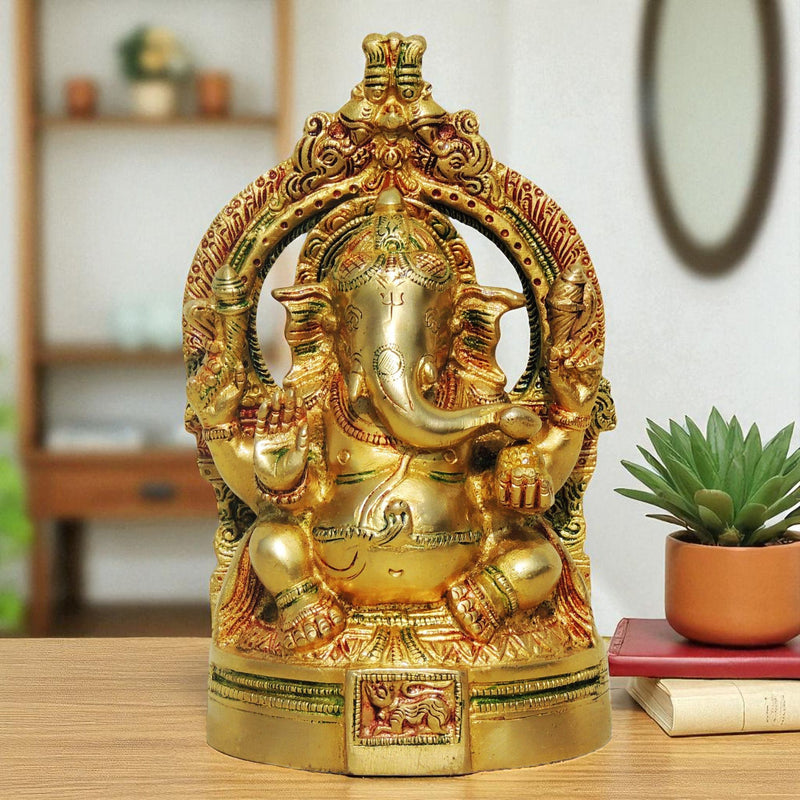 Brass Ganesh — 7.5"