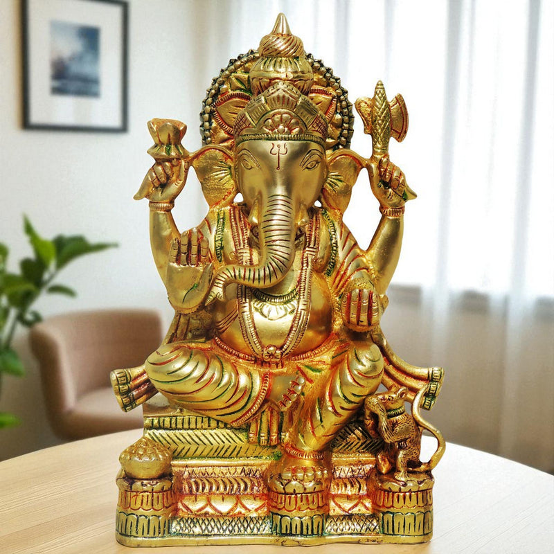 Brass Ganesh — 11"