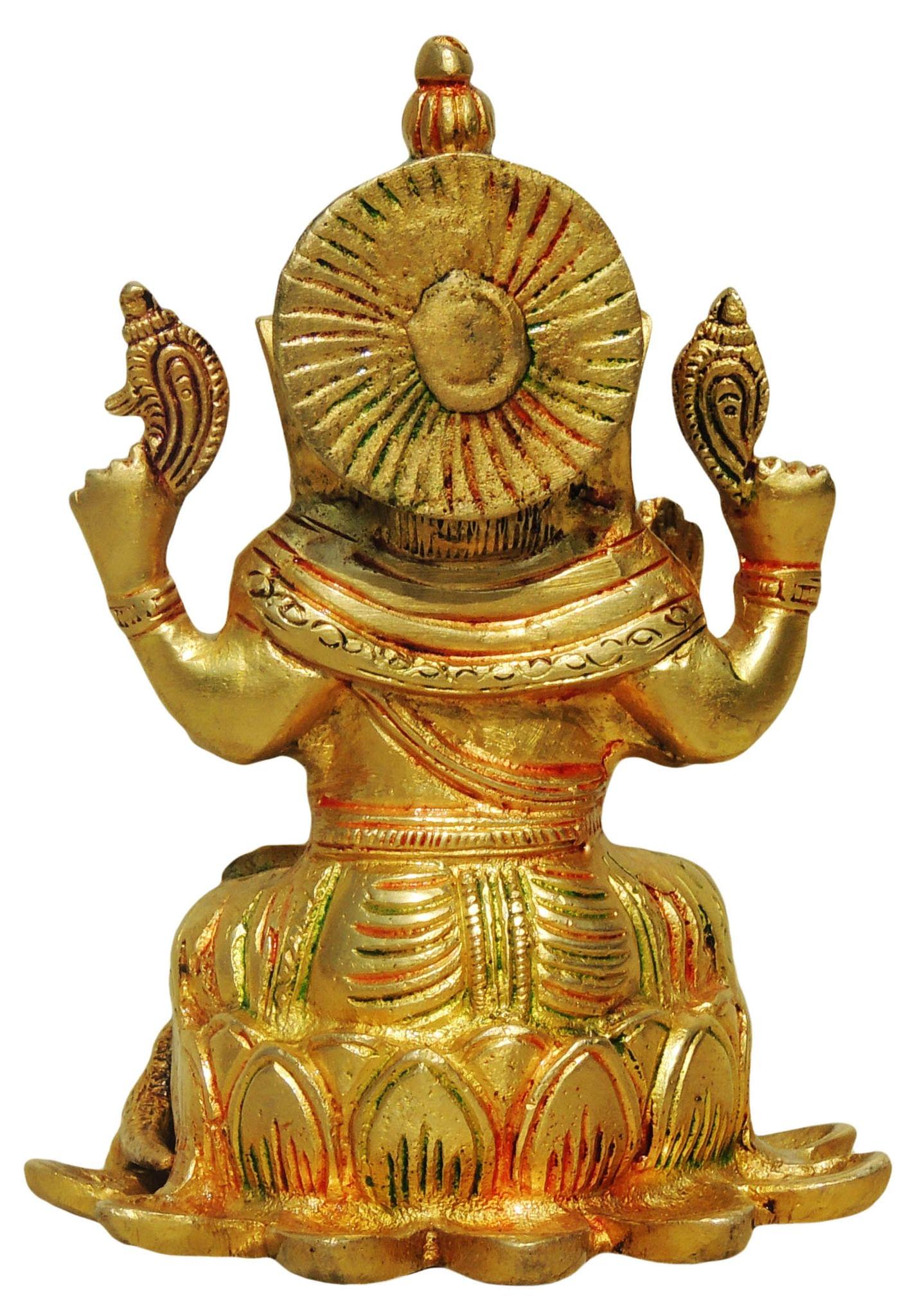 Brass Ganesh — 6.5"