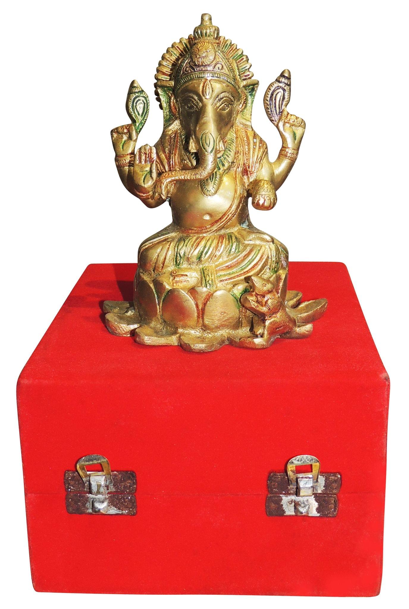 Brass Ganesh — 6"