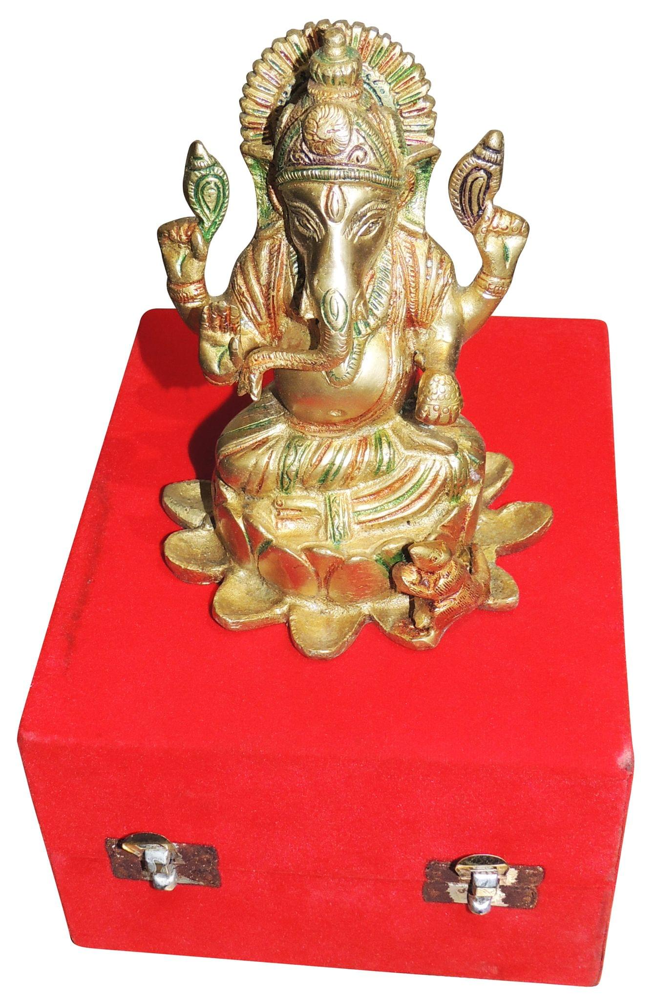 Brass Ganesh — 6"