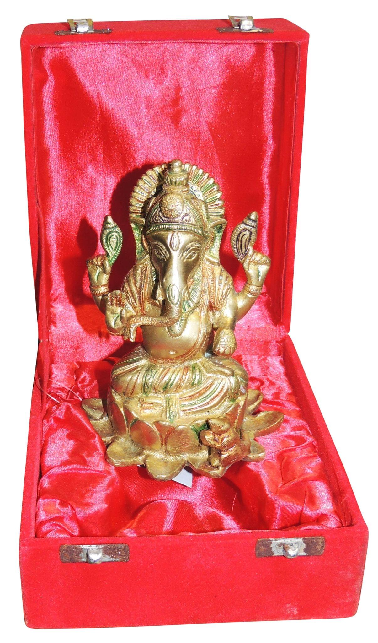 Brass Ganesh — 6"