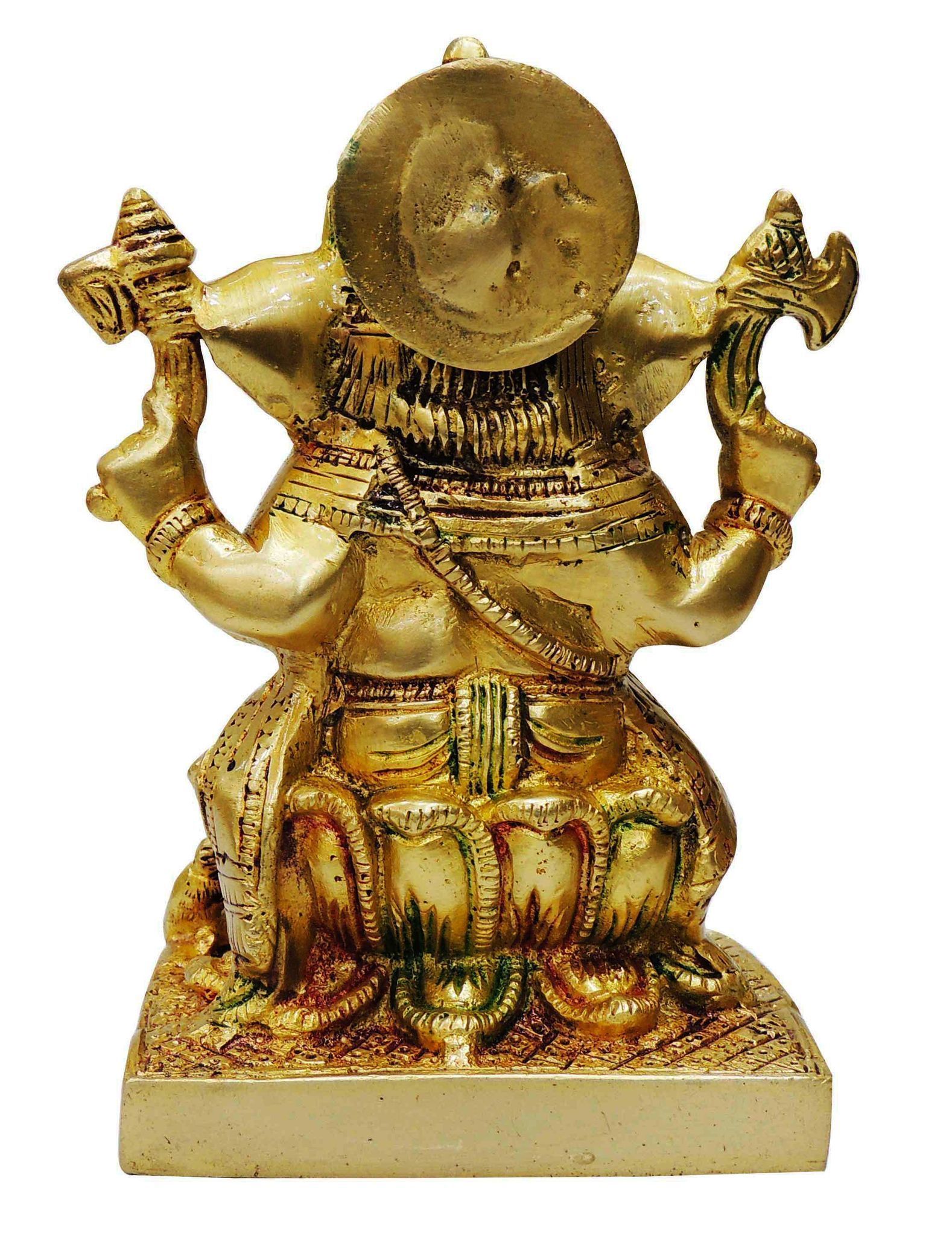 Brass Ganesh — 7"