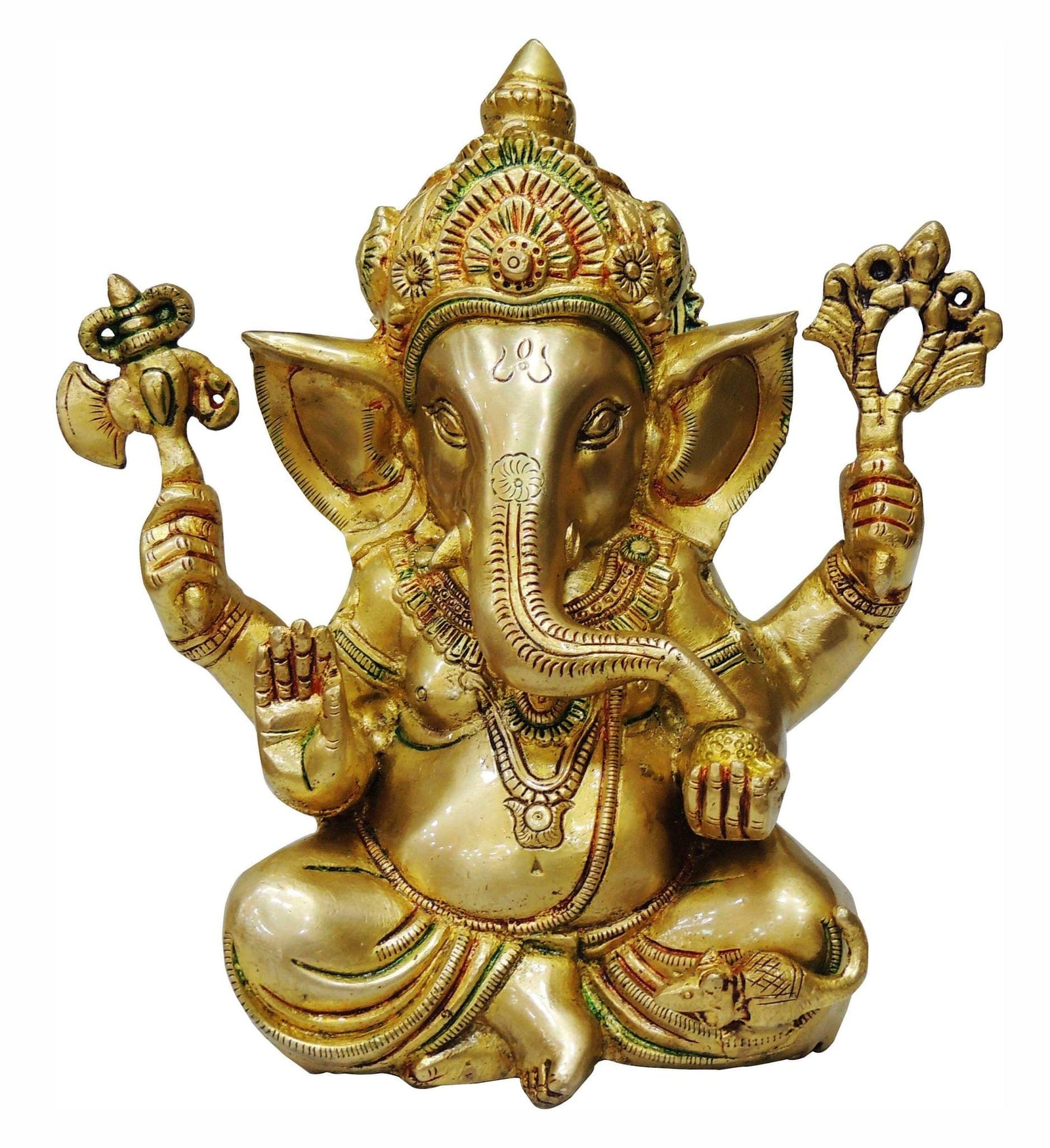 Brass Ganesh — 9"