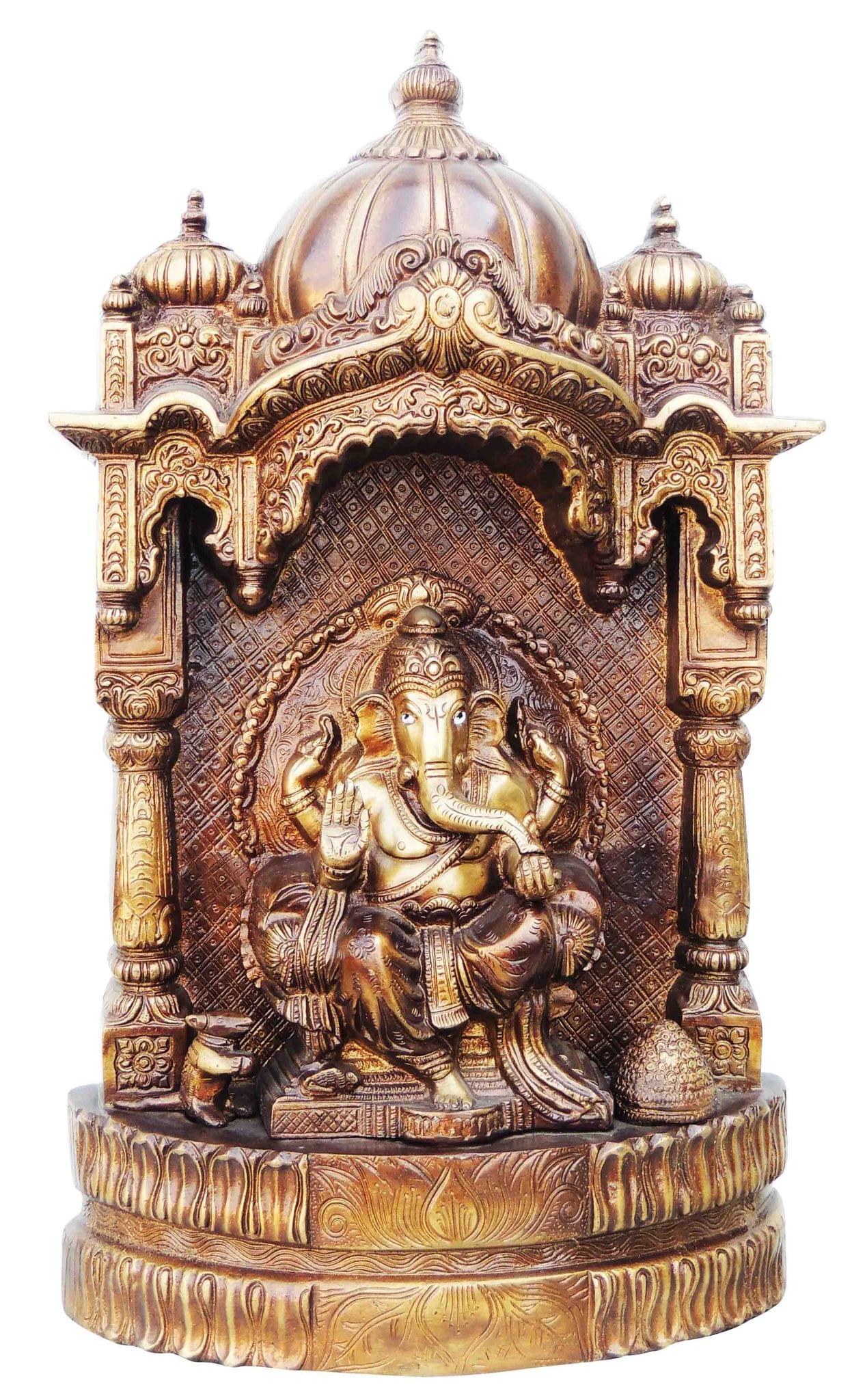 Brass Ganesh — 16.5"