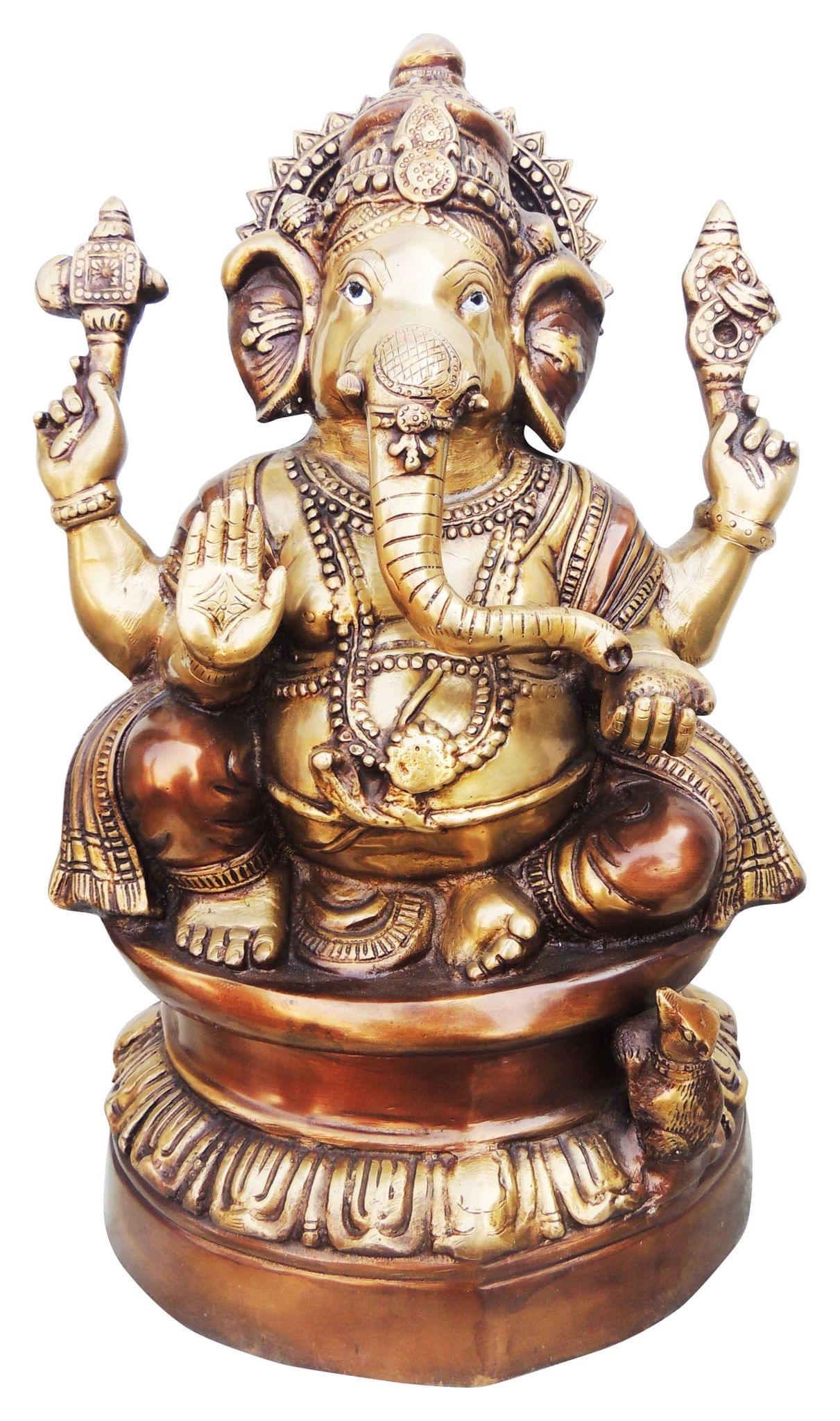 Brass Ganesh — 17.2"
