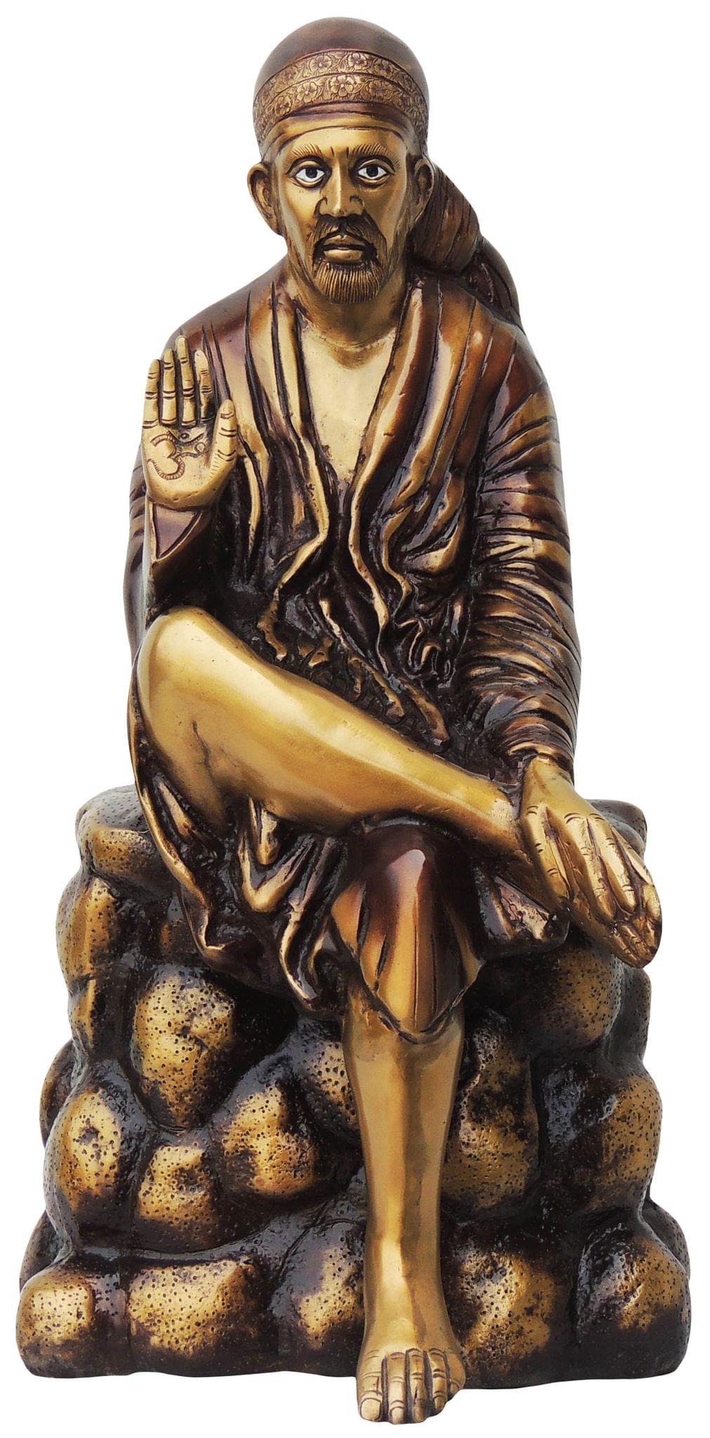 Brass Sai Baba — 21"