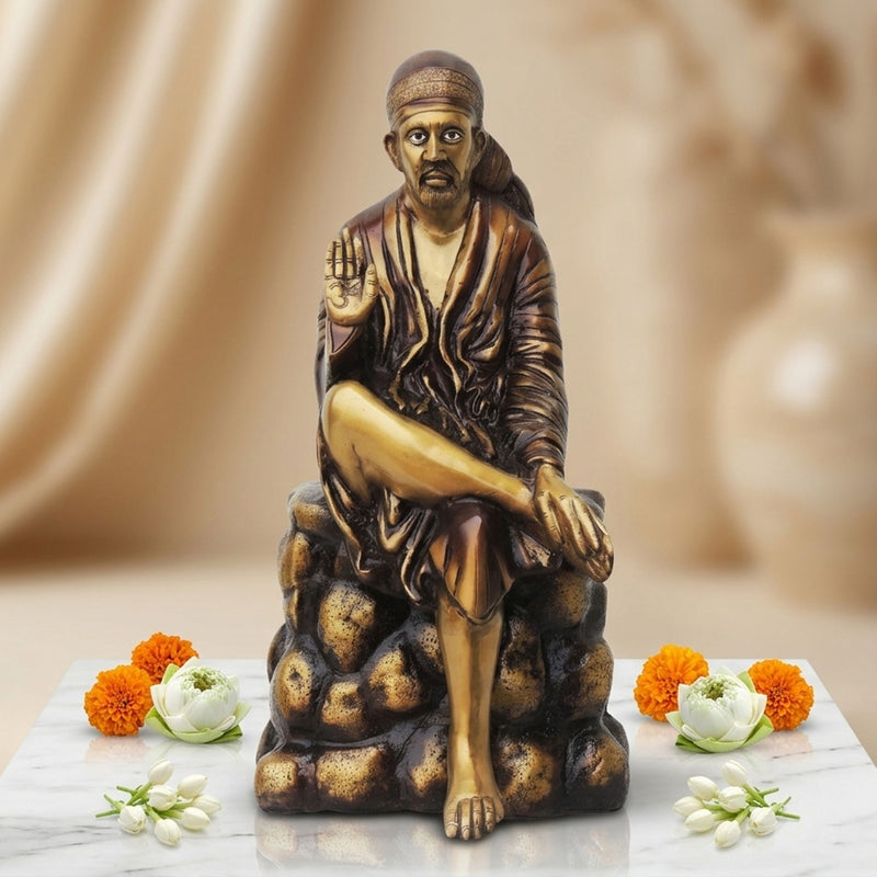 Brass Sai Baba — 21"