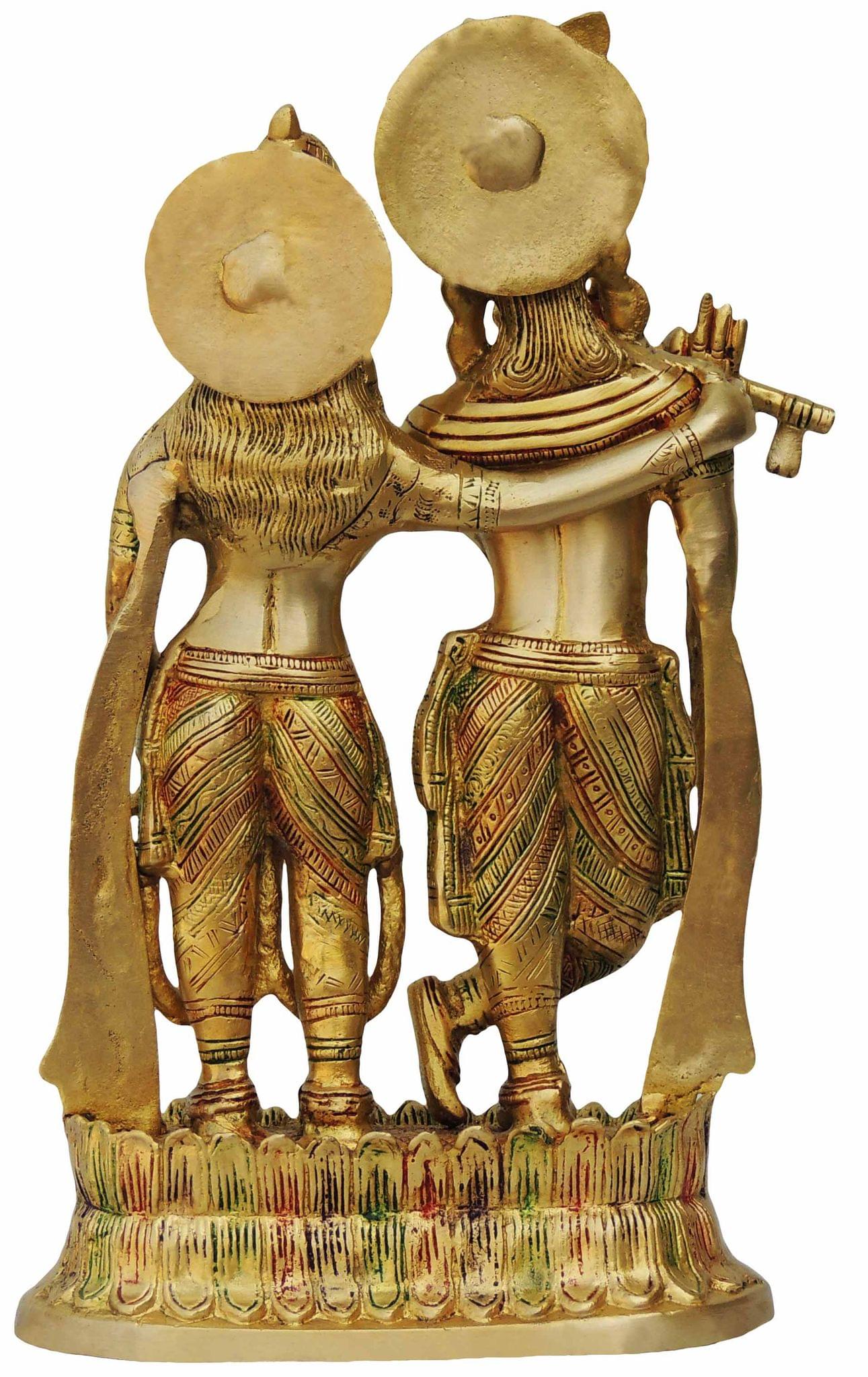 Brass Radha-Krishna