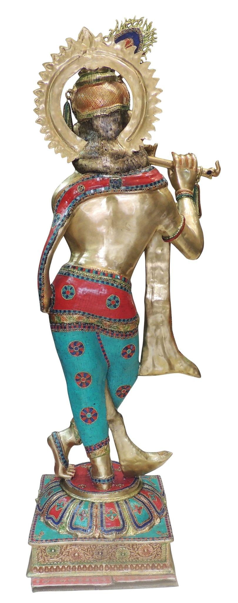 Brass Krishna — 78"